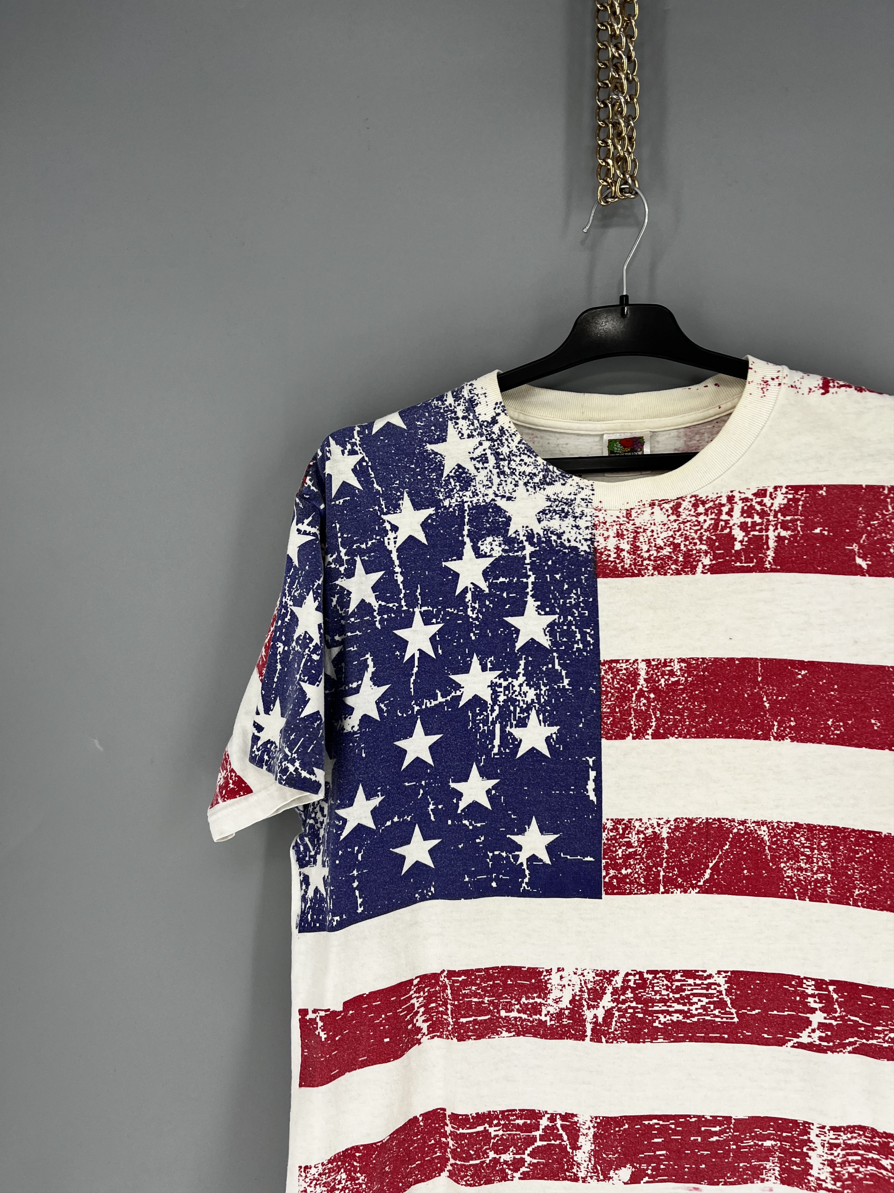 Vintage 90s Vintage USA United States American Flag All Over Print Size US L / EU 52-54 / 3 - 4 Thumbnail