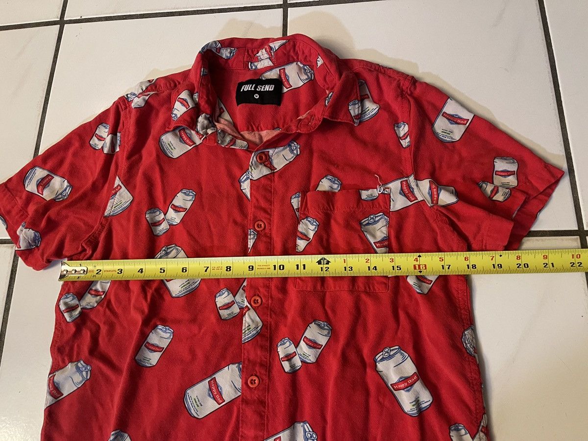 Full Send Happy Dad Hard Seltzer Button Shirt Red Full Send Classics Size US M / EU 48-50 / 2 - 5 Thumbnail