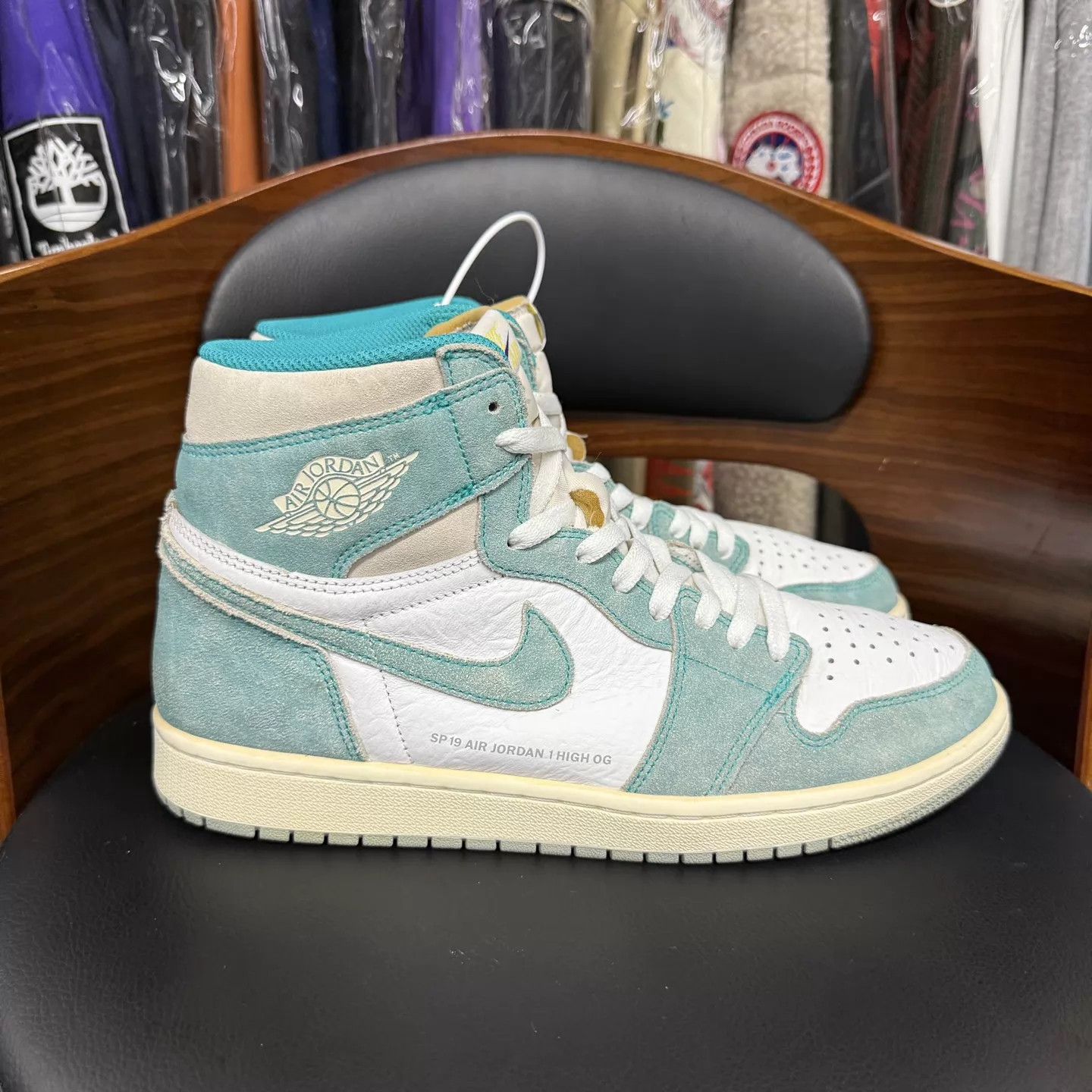 Nike Air Jordan 1 All-Star Tiffany Blue 45 10x Worn OG Box Size US 12 / EU 45 - 4 Thumbnail
