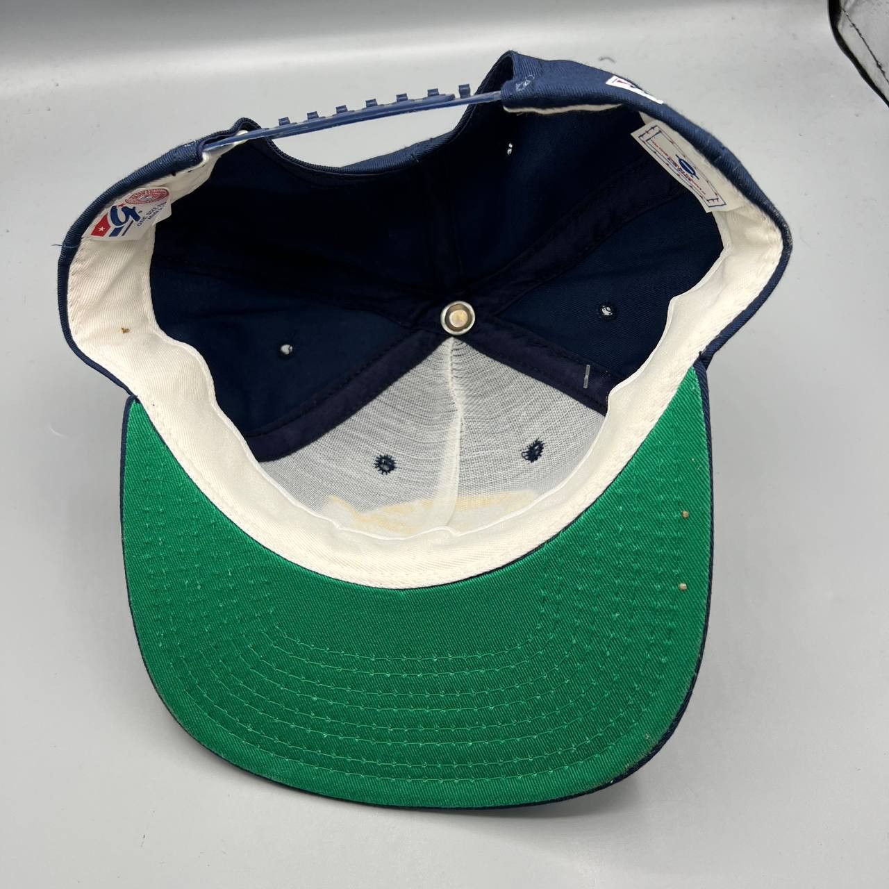 The Game × Vintage Michigan Wolverines Hat Men Blue The Game Snap Back Cap New Size ONE SIZE - 5 Thumbnail