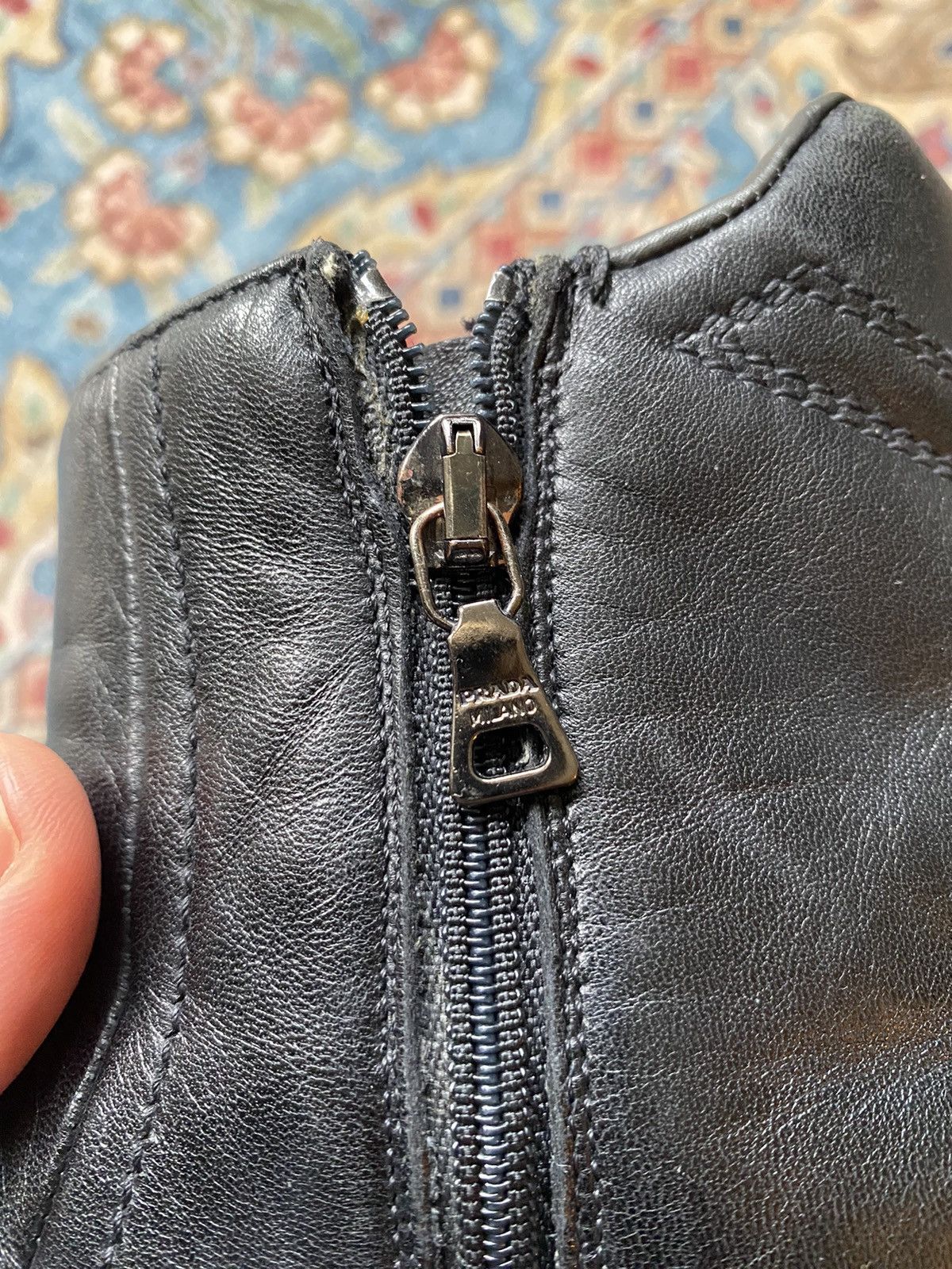 Vintage Prada Archive High-top Leather Boots