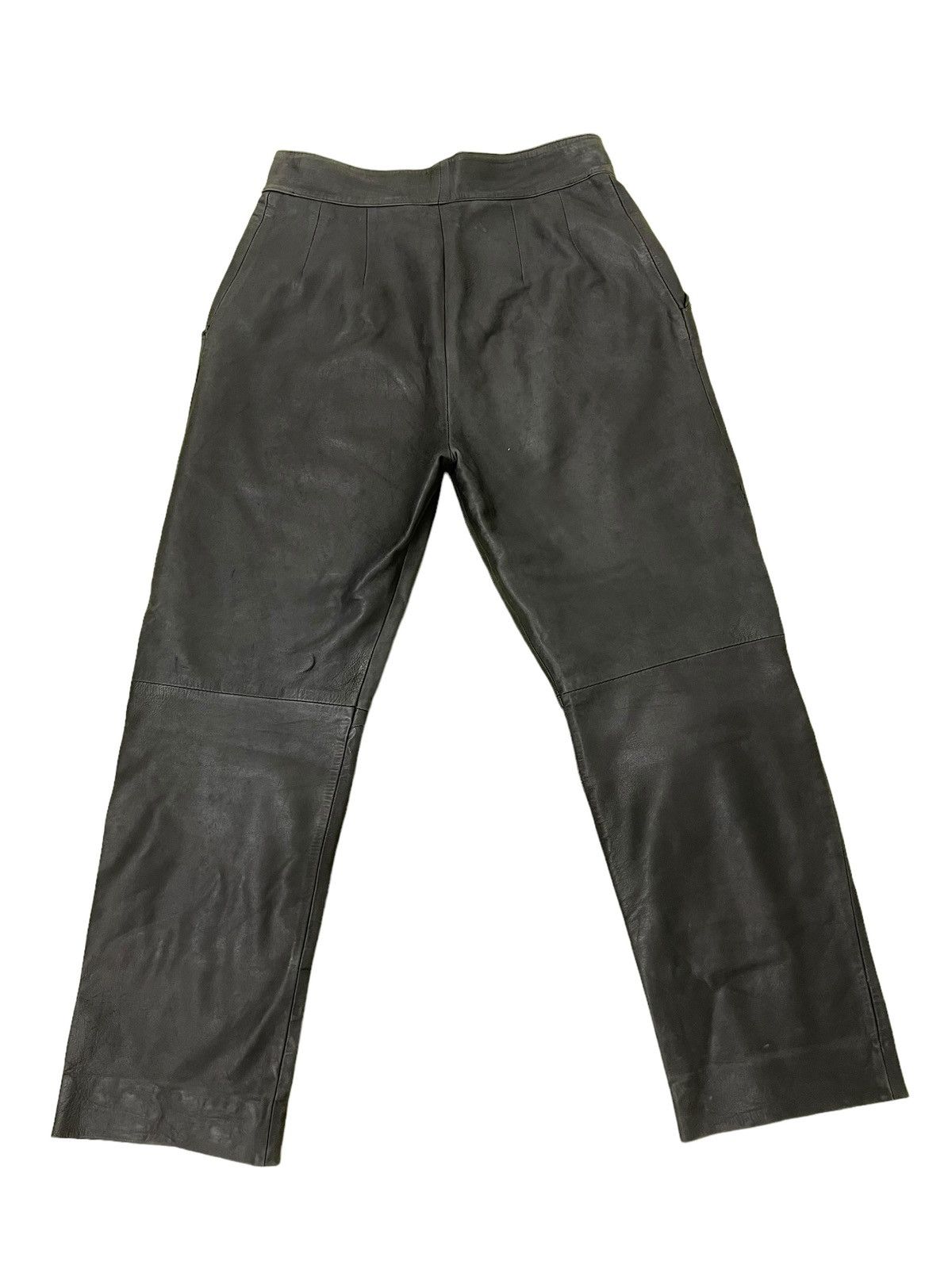 Le Grande Bleu (L.G.B.) Leather Pant Unknown Vtg Japan Baggy Tapered 8🟦7 Size US 32 / EU 48 - 12 Thumbnail