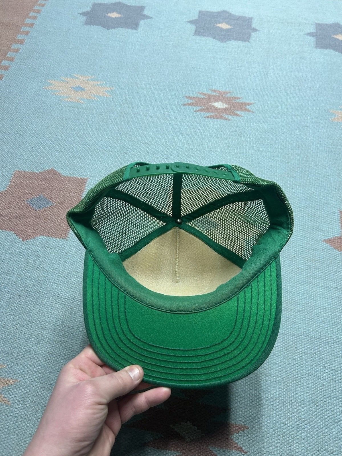 Vintage Vtg trucker hat mesh LAN country club Lansing Michigan snap Size ONE SIZE - 5 Thumbnail