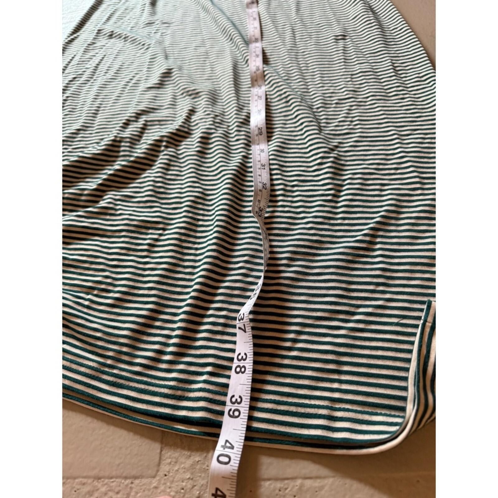 KAVU KAVU Womens Green White Striped Fold Over Maxi Skirt XS Size 26" / US 2 / IT 38 - 11 Thumbnail