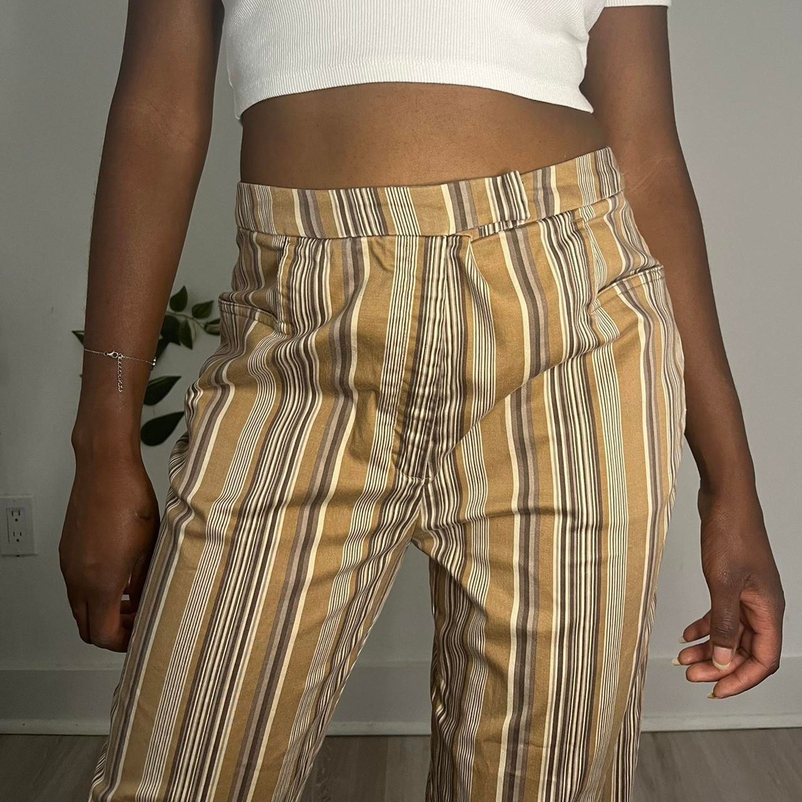 MAN-TLE Stripped capri pants size 8 Size 30" / US 8 / IT 44 - 2 Thumbnail