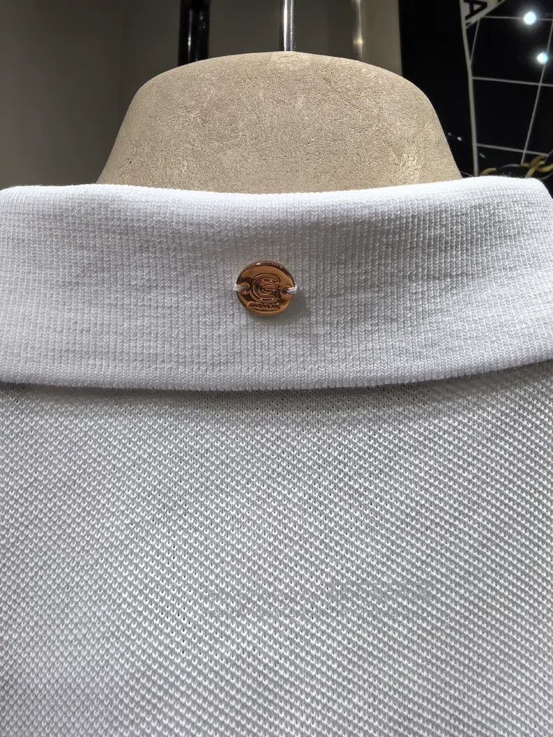 Givenchy Givenchy New Classic Gold Button Mens Short Sleeve Polo Size US L / EU 52-54 / 3 - 6 Thumbnail