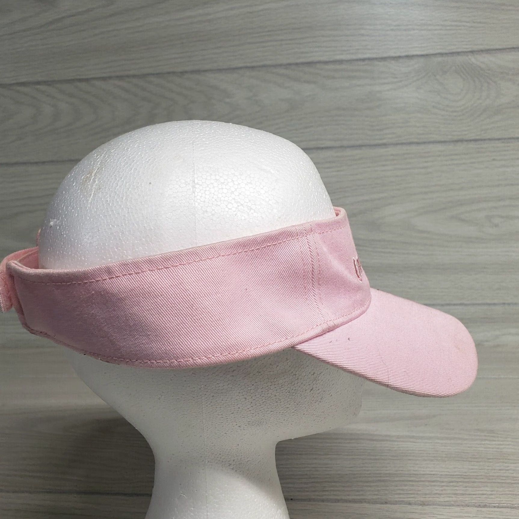 Vintage Hat North South Carolina NC SC Beach Pink Floral Flowers Visor Adjustable Cap Size ONE SIZE - 4 Thumbnail