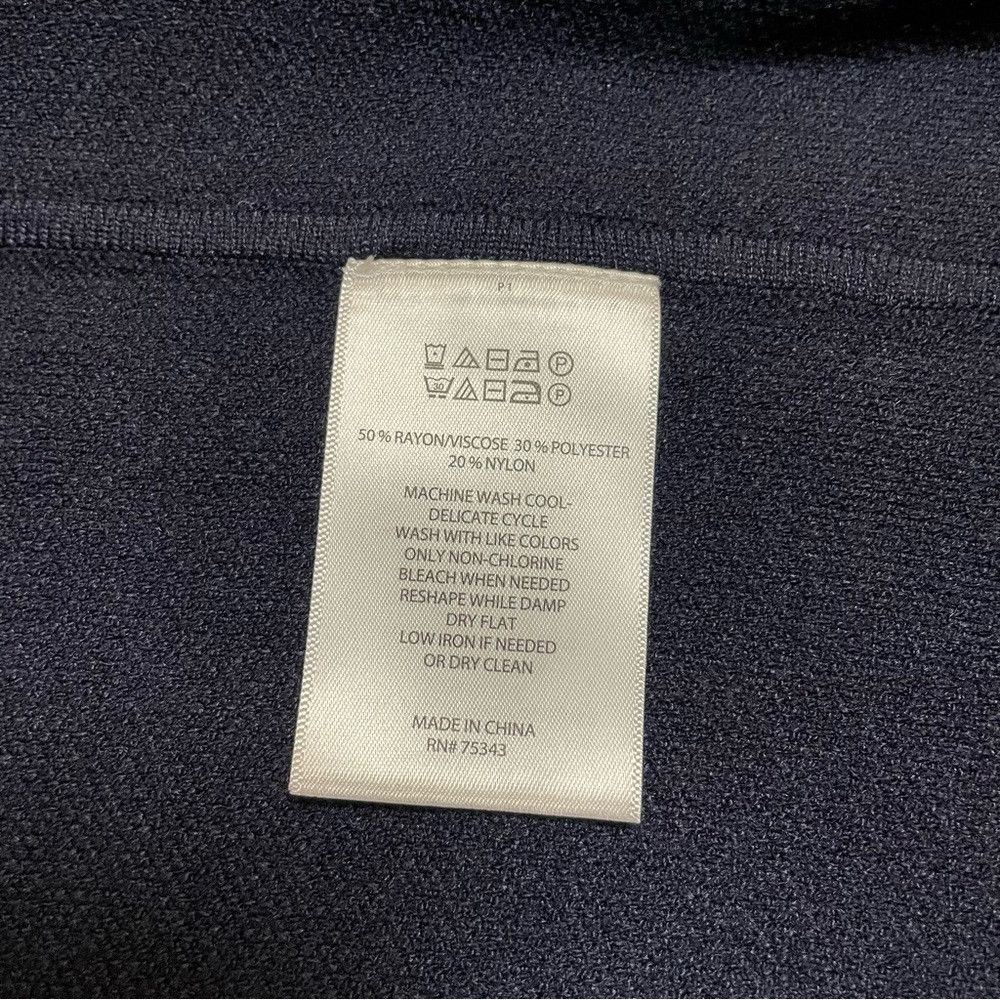 House of Harlow NWT New House of Harlow 1960 Poncho V-Neck Navy Sweater One Size ONE SIZE - 8 Thumbnail