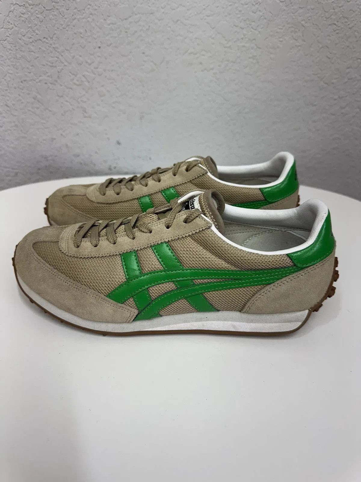 Vintage Onitsuka Tiger Beige Vintage Leather Sneakers Y2K Size US 7 / EU 40 - 6 Thumbnail
