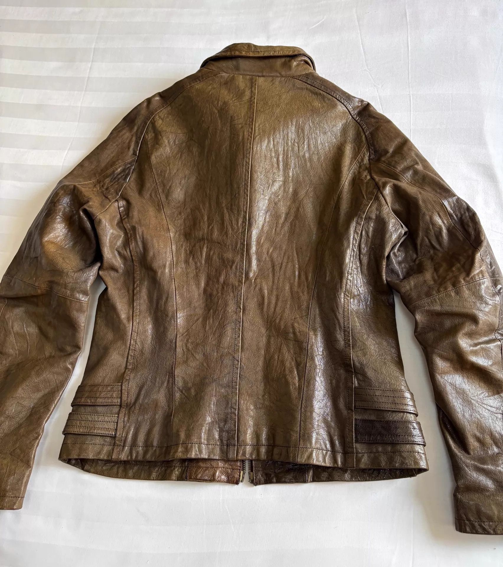 Tornado Mart Tornado Mart Vintage Distressed Workwear Leather Jacket Size US L / EU 52-54 / 3 - 8 Thumbnail