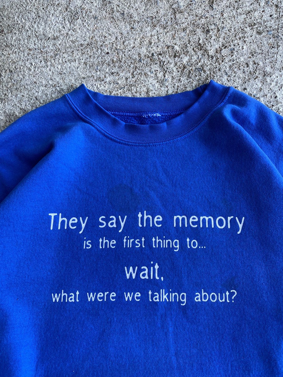 Japanese Brand × Vintage Vintage Y2K Memory Saying Funny Sweatshirt Size US XL / EU 56 / 4 - 3 Thumbnail