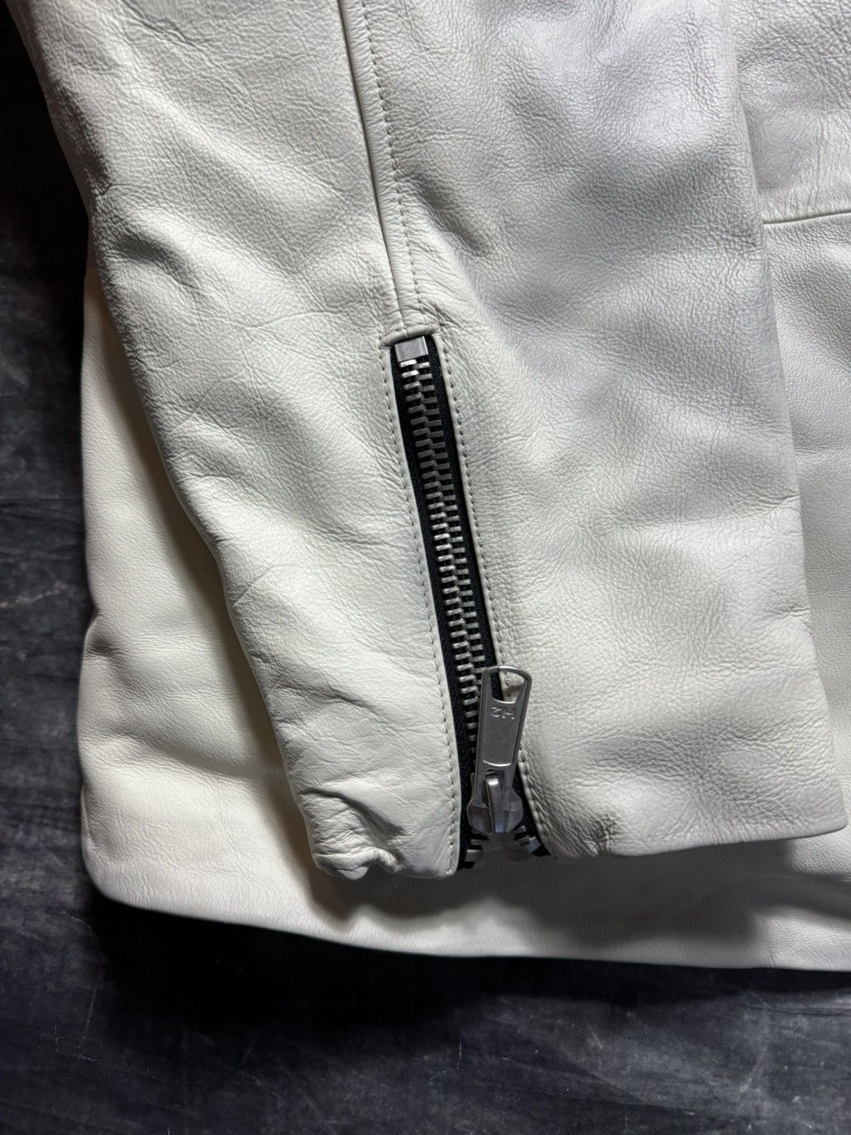 Heron Preston H2 by Heron Preston Leather Jacket in White Size US L / EU 52-54 / 3 - 6 Thumbnail