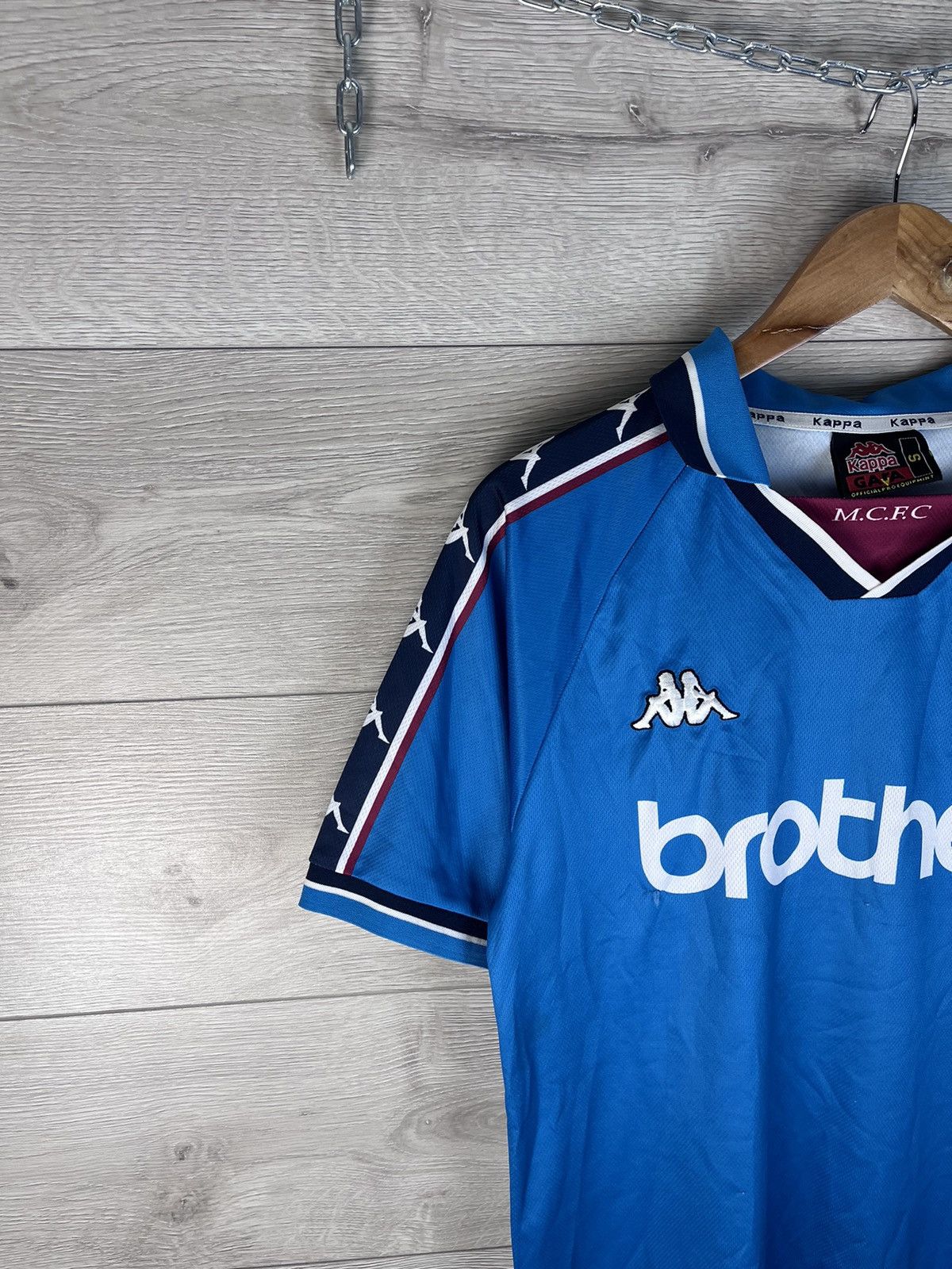 Kappa Vintage football T-shirt Kappa FC Manchester City size S Size US S / EU 44-46 / 1 - 2 Thumbnail