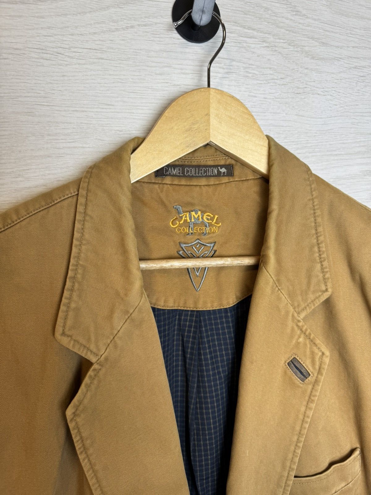 Camel Camel Collection Brown Cotton Workwear Blazer Size US XXL / EU 58 / 5 - 3 Thumbnail