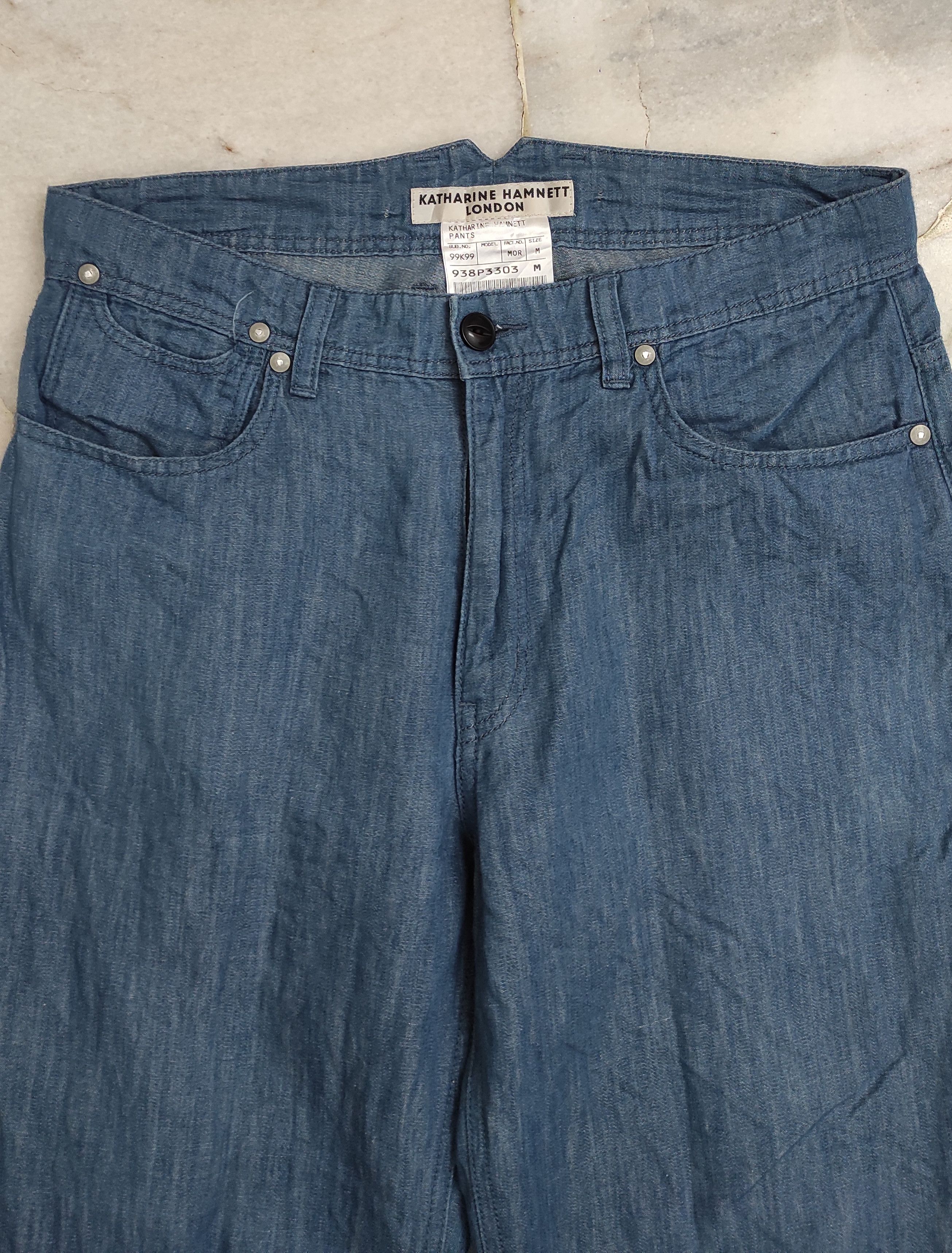 Katharine Hamnett London AW 1999 KATHERINE HAMNET LONDON COTTON LINEN PANTS Size US 31 - 5 Thumbnail