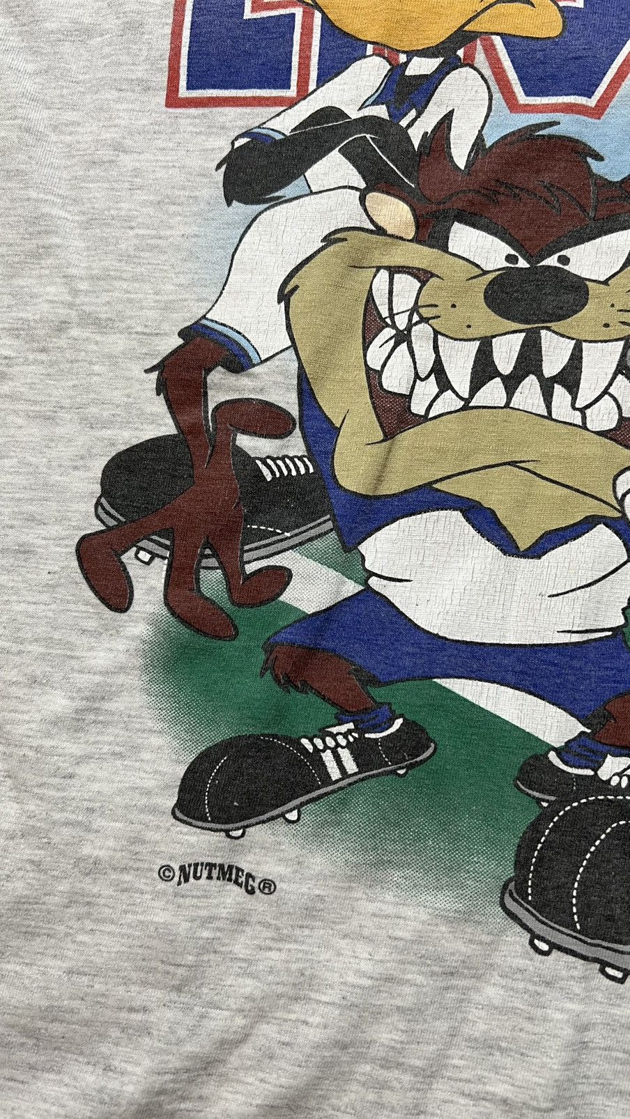 Nutmeg 1995-1996 looney tunes England football euro nutmeg t shirt Size US XL / EU 56 / 4 - 6 Thumbnail