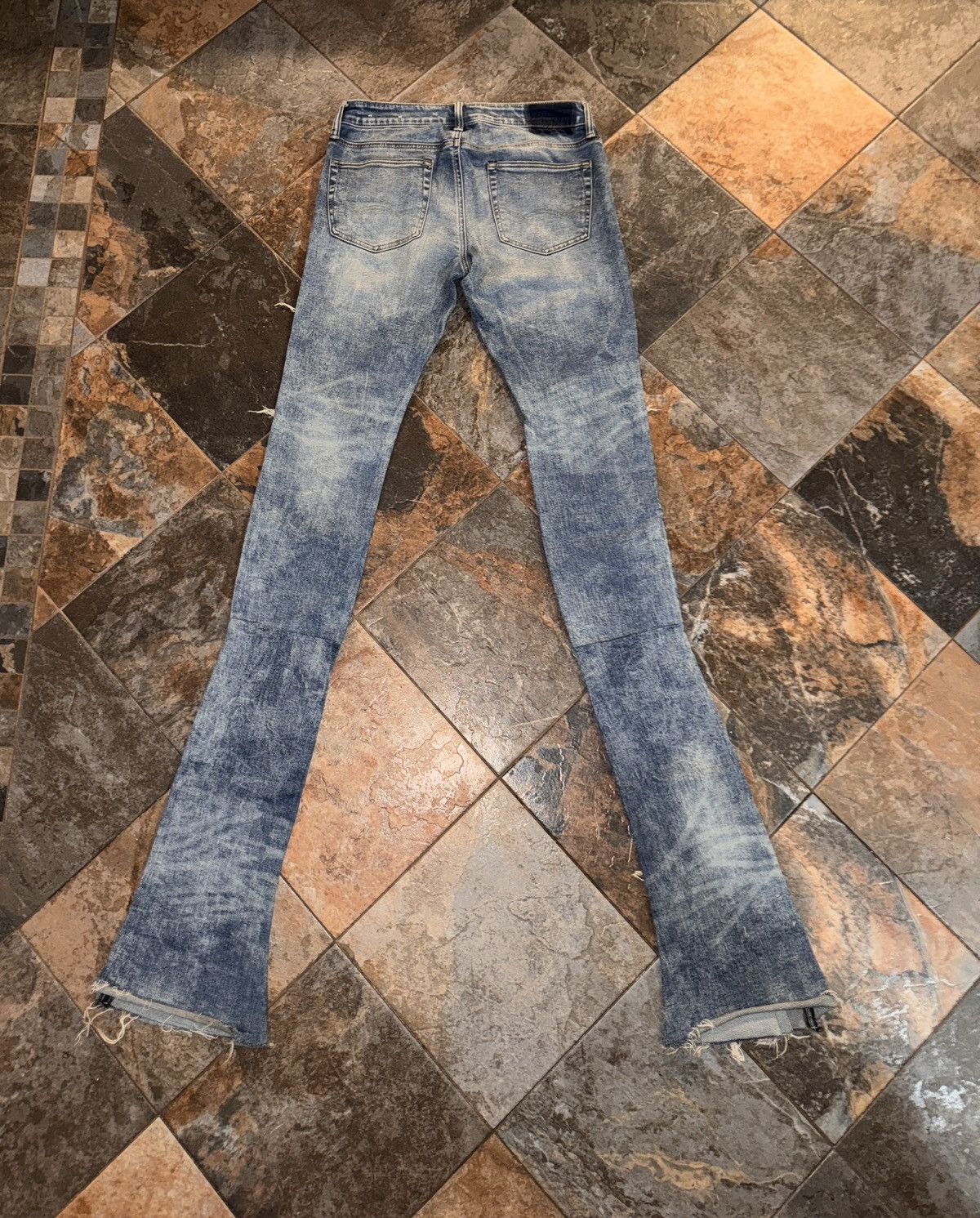 American Eagle Outfitters Custom Extra Long Stacked Denim Size US 32 / EU 48 - 3 Thumbnail