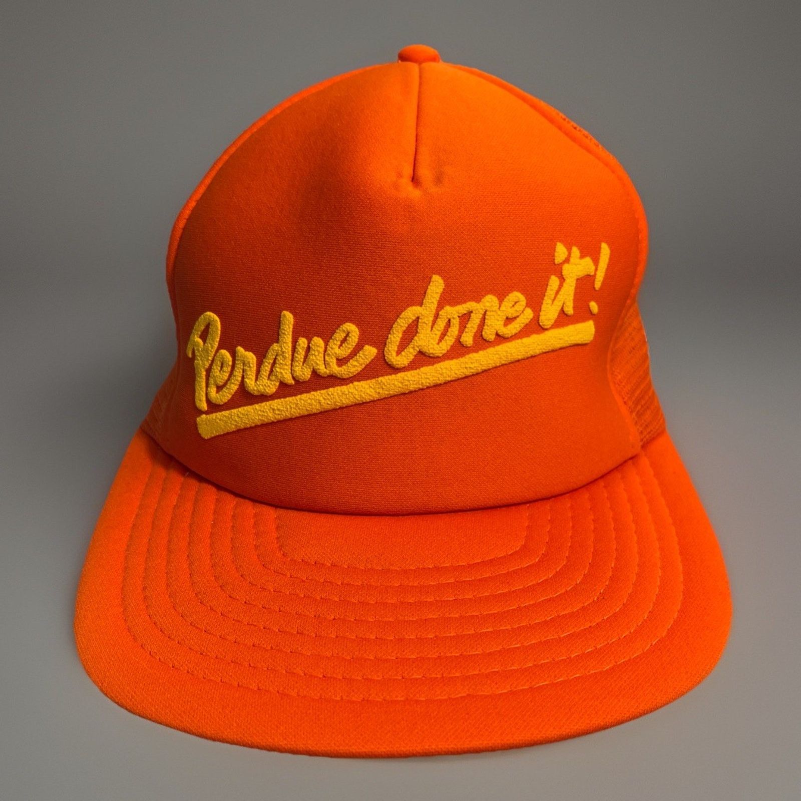 Vintage Vtg Perdue Done It Trucker Snapback Mesh Hat Adjustable Size ONE SIZE - 1 Thumbnail