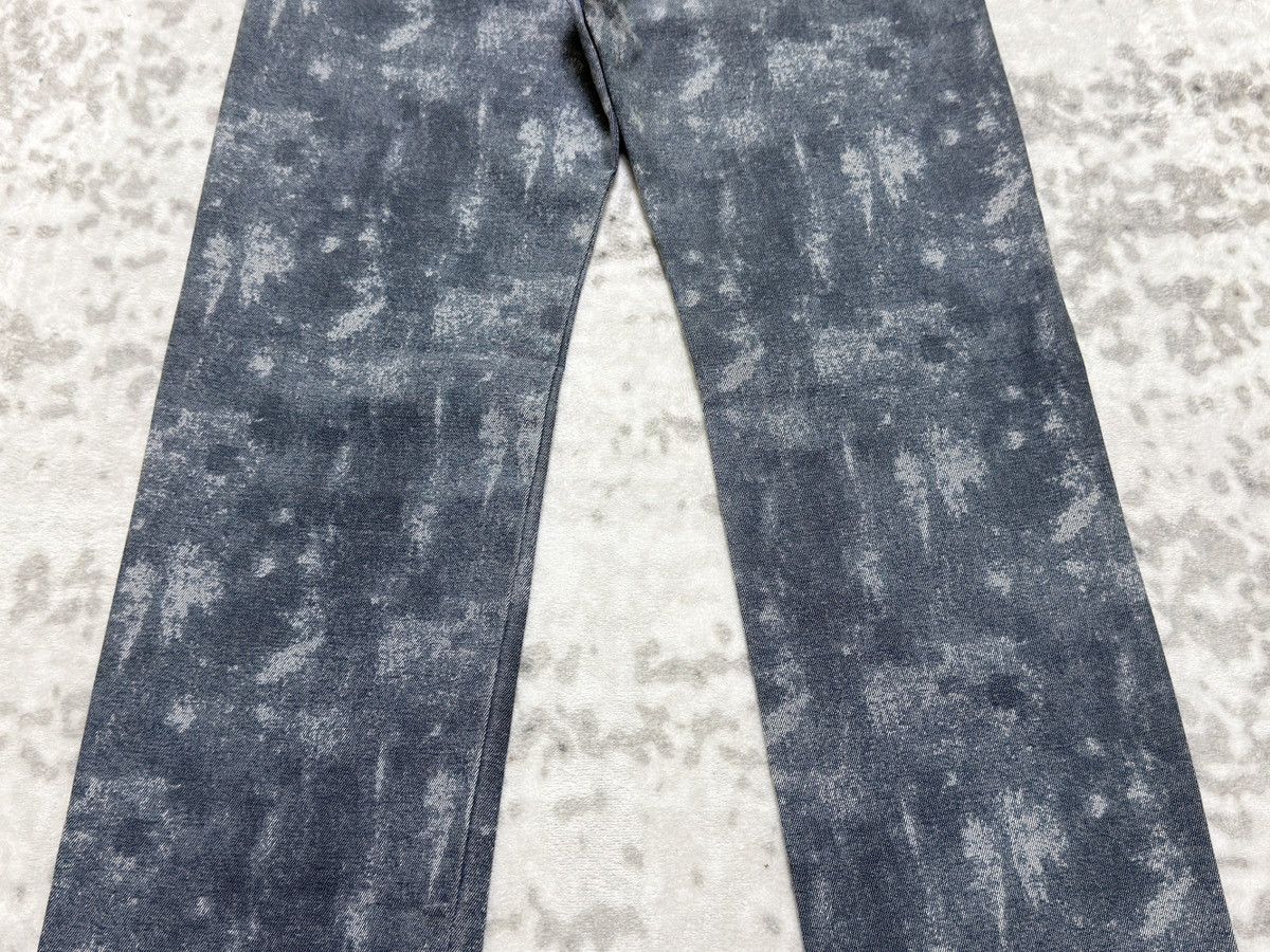 In The Attic Vintage In The Attic Acid Wash Mottled Straight Leg Jeans Size US 30 / EU 46 - 11 Thumbnail