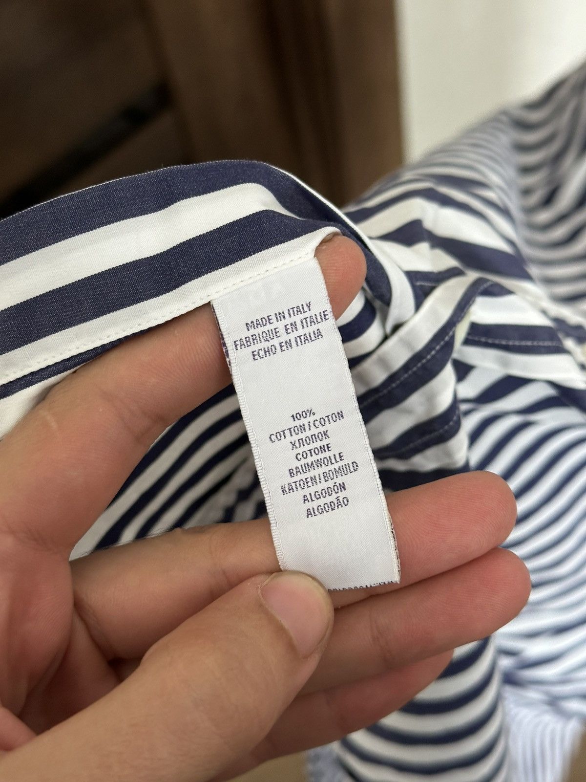 Ralph Lauren Purple Label Polo Ralph Lauren Purple Label Shirt Button Up L/S Striped Size US L / EU 52-54 / 3 - 13 Thumbnail