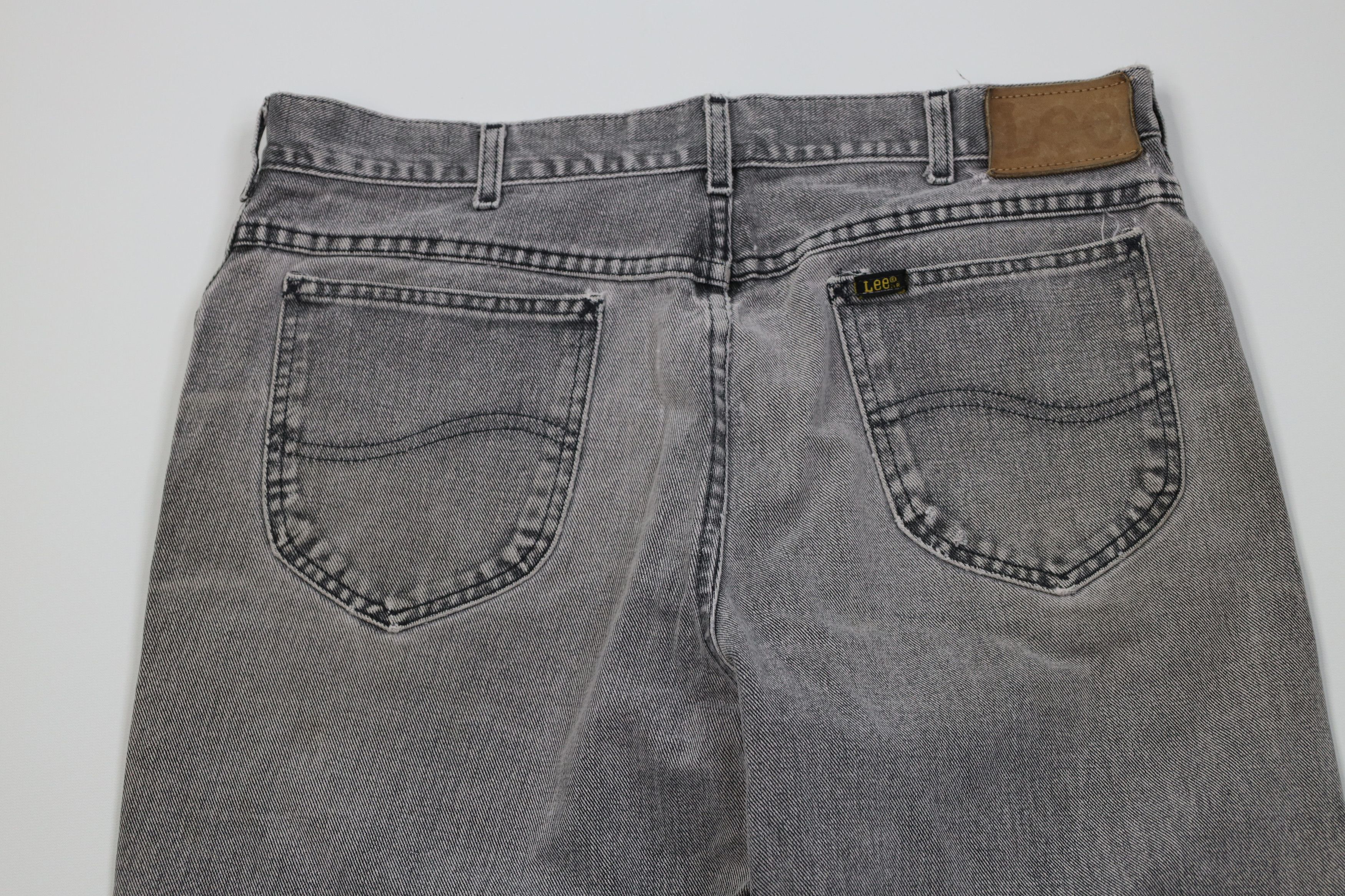 Lee Vintage 90s Lee Straight Leg Denim Jeans Gray Cotton USA Size US 34 / EU 50 - 12 Thumbnail