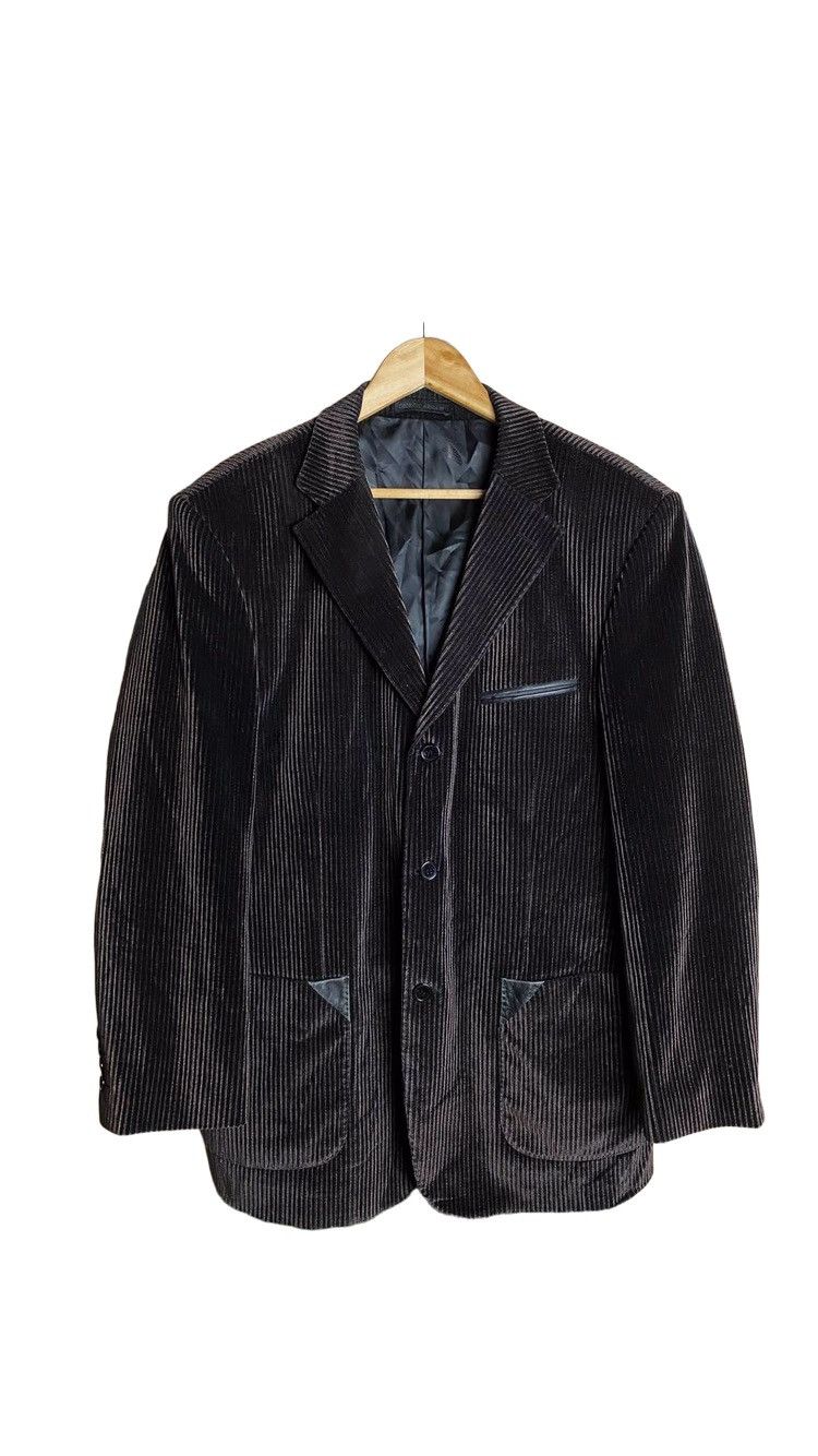 Giorgio Armani × Velvet Giorgio Armani Men Velvel Coat / Suit Made in ITALY (PIT 22) Size 54R - 12 Thumbnail