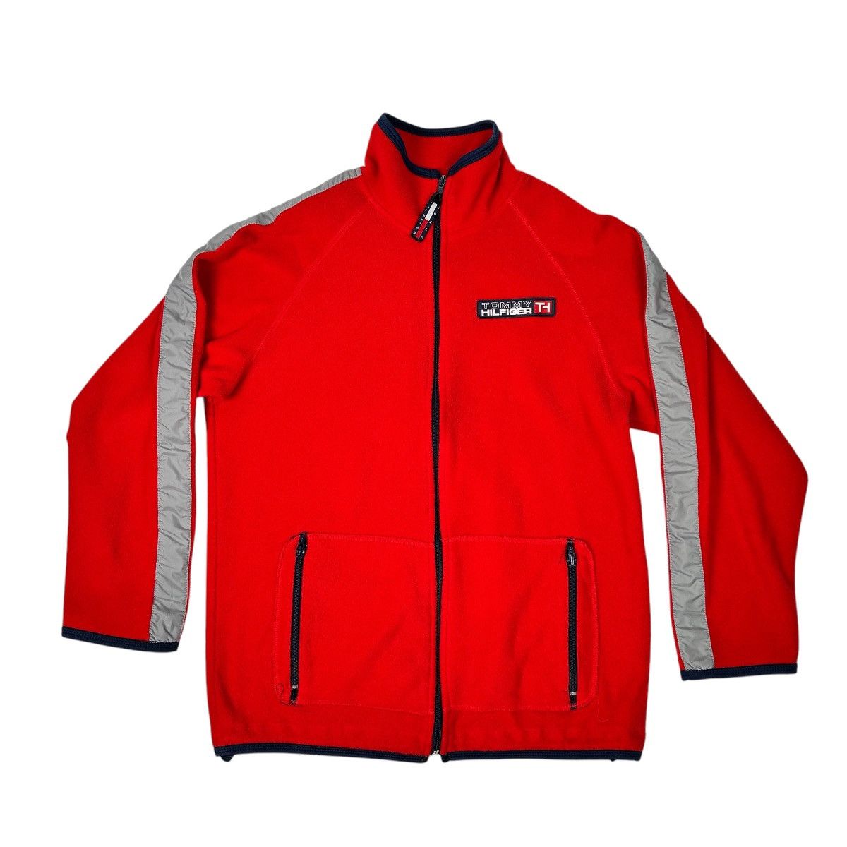Tommy Hilfiger × Vintage Tommy Hilfiger Jacket Womens Full Zip Fleece Vintage 90s/00 Size L / US 10 / IT 46 - 1 Thumbnail