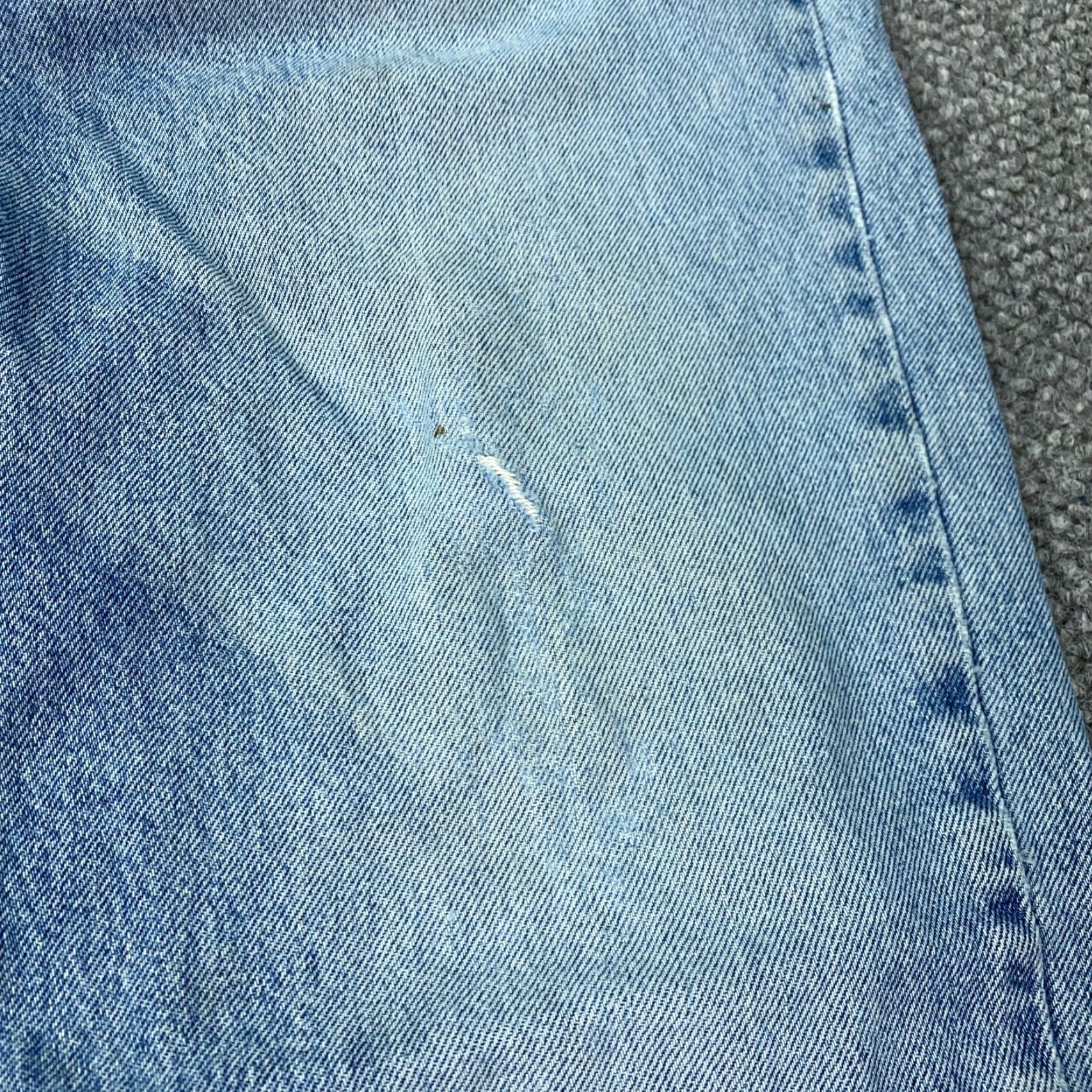 Harley Davidson VINTAGE Harley-Davidson Men's Jeans Size 36 Waist Blue Straight Fit Distressed Motorcycle Biker Size US 36 / EU 52 - 7 Thumbnail