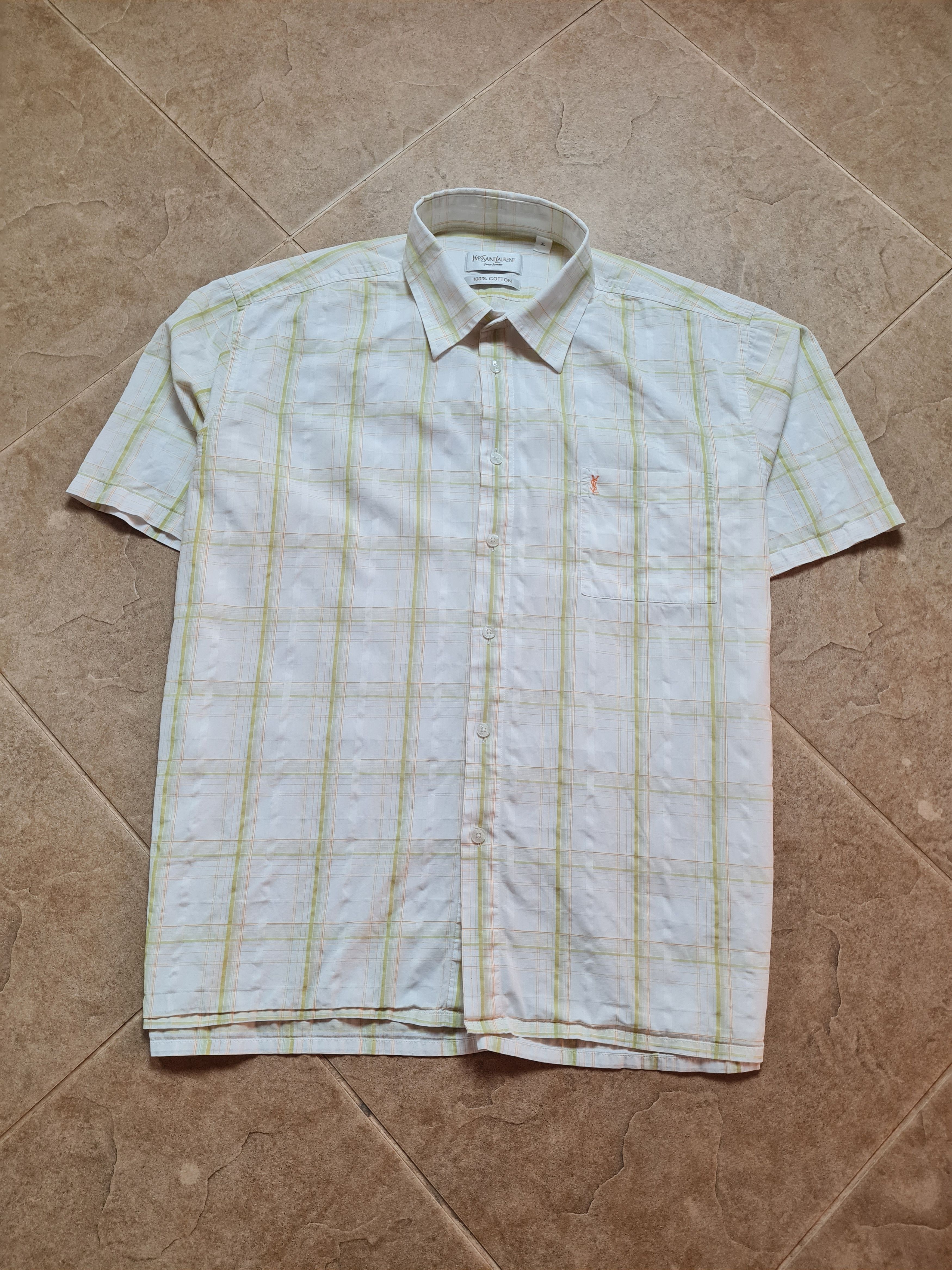 Yves Saint Laurent 90s Yves Saint Laurent YSL Shirt Rare Retro Hype Cheimse Size US XL / EU 56 / 4 - 7 Thumbnail