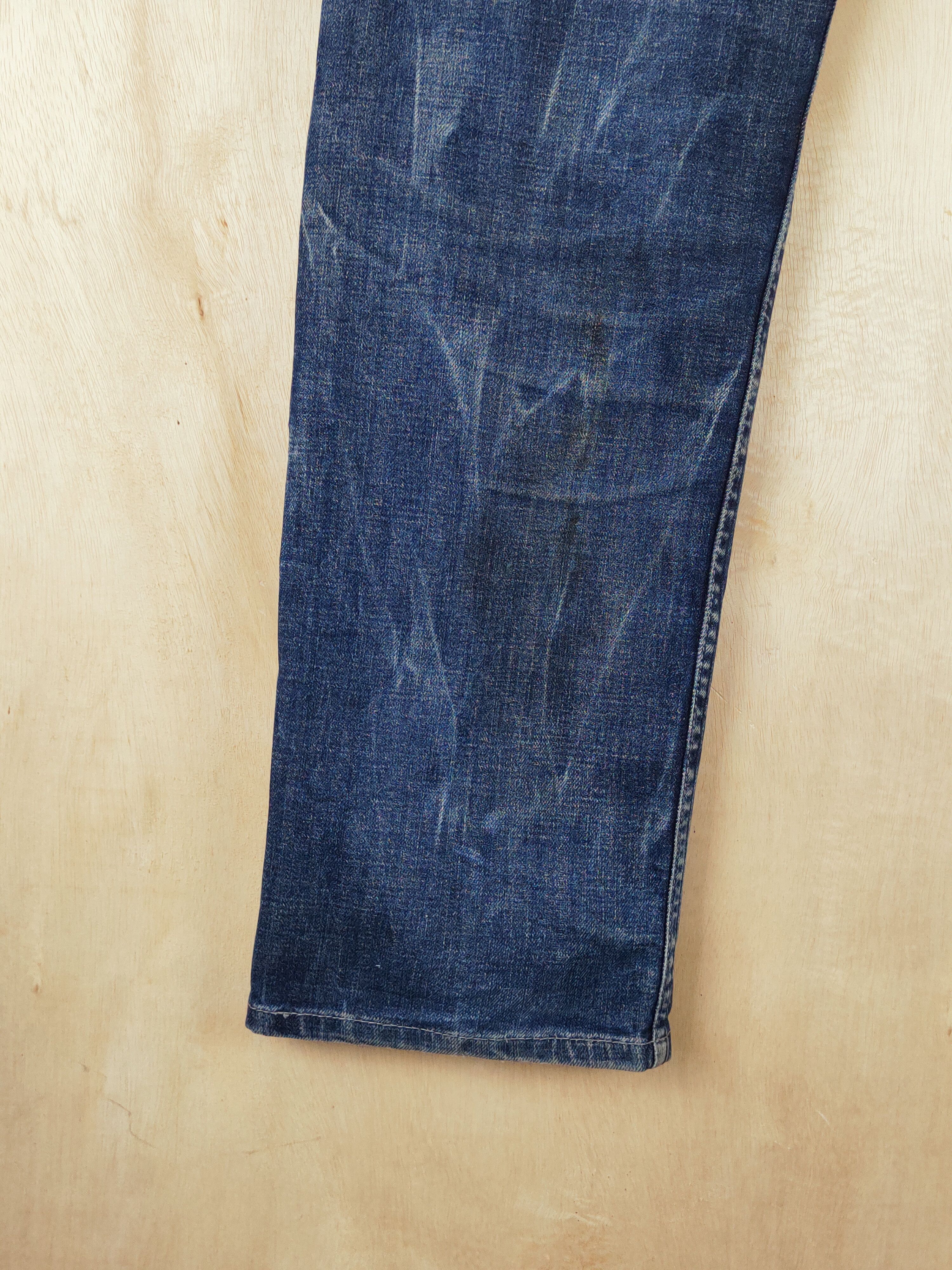 Japanese Brand Levi's Dark Blue Distressed Ripped Jeans #S2663 Size US 32 / EU 48 - 11 Thumbnail