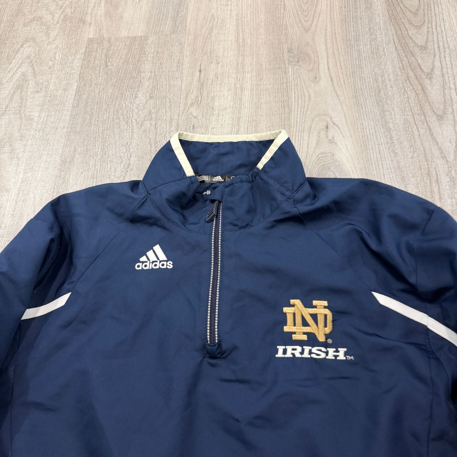 Adidas Adidas Notre Dame Fighting Irish 1/4 Zip Pullover Medium Size US M / EU 48-50 / 2 - 3 Thumbnail