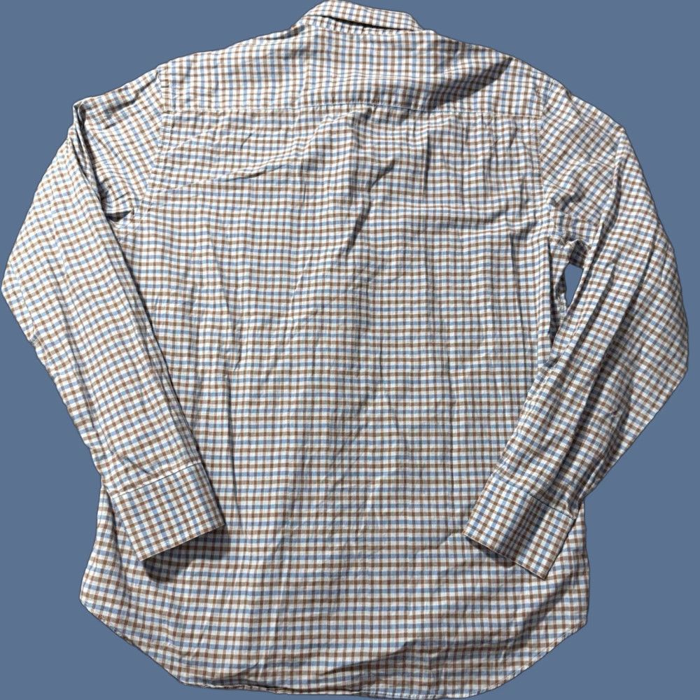 Vintage Maurizio Baldassari Shirt Mens XL Blue Plaid Button Down Italy Shirt Size US XL / EU 56 / 4 - 1 Thumbnail