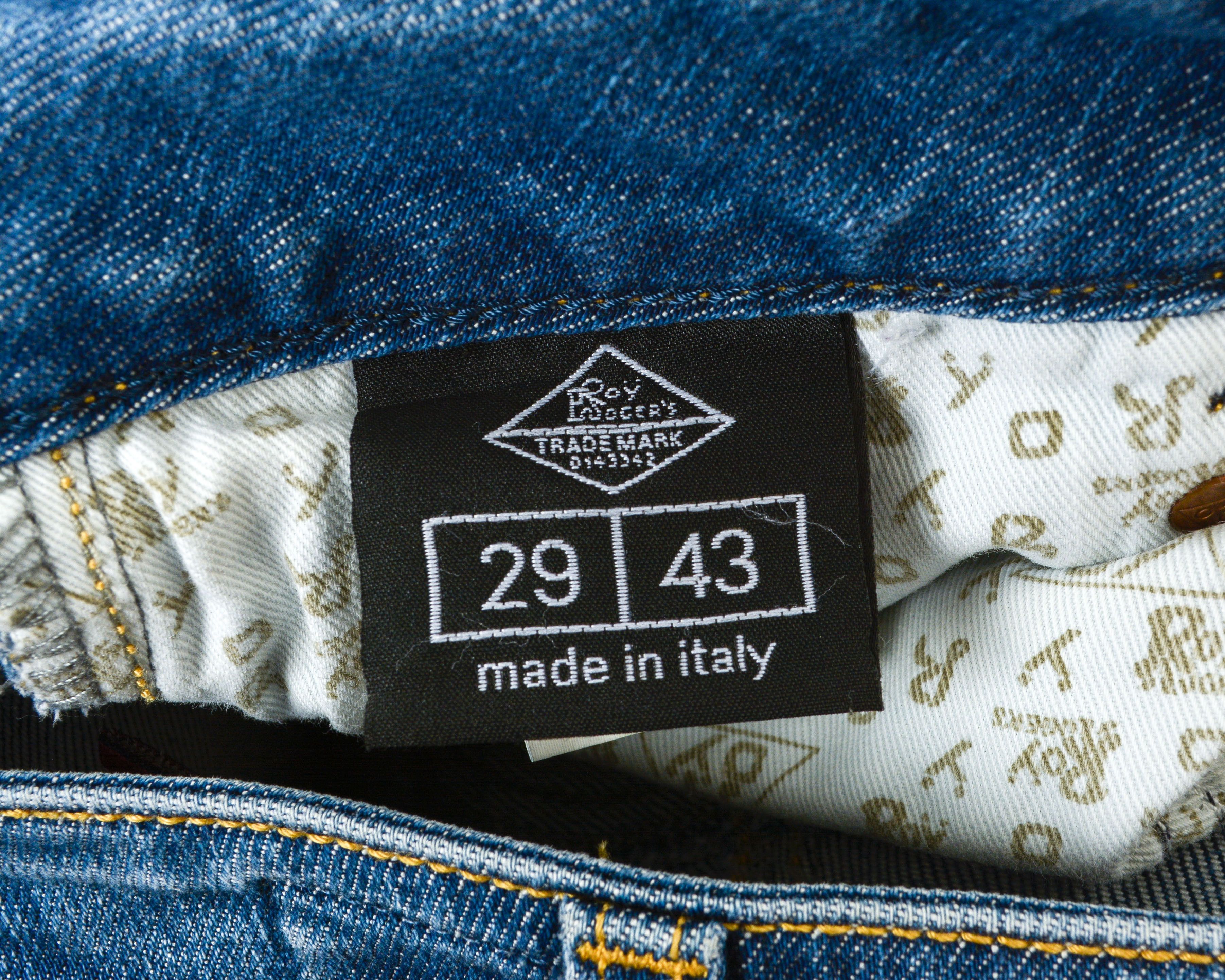 Other ROY ROGER'S Push Up Elastic IT W29 L43 Skinny Jeans Italy Size 29" - 4 Thumbnail