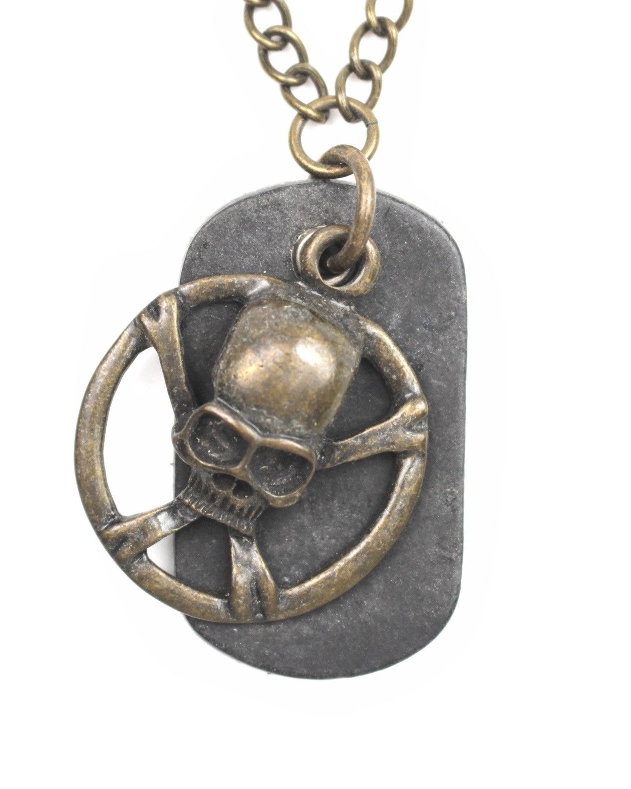 If Six Was Nine 2000S JAPANESE MADE SKULL DOG TAG CHAIN NECKLACE Size ONE SIZE - 3 Thumbnail