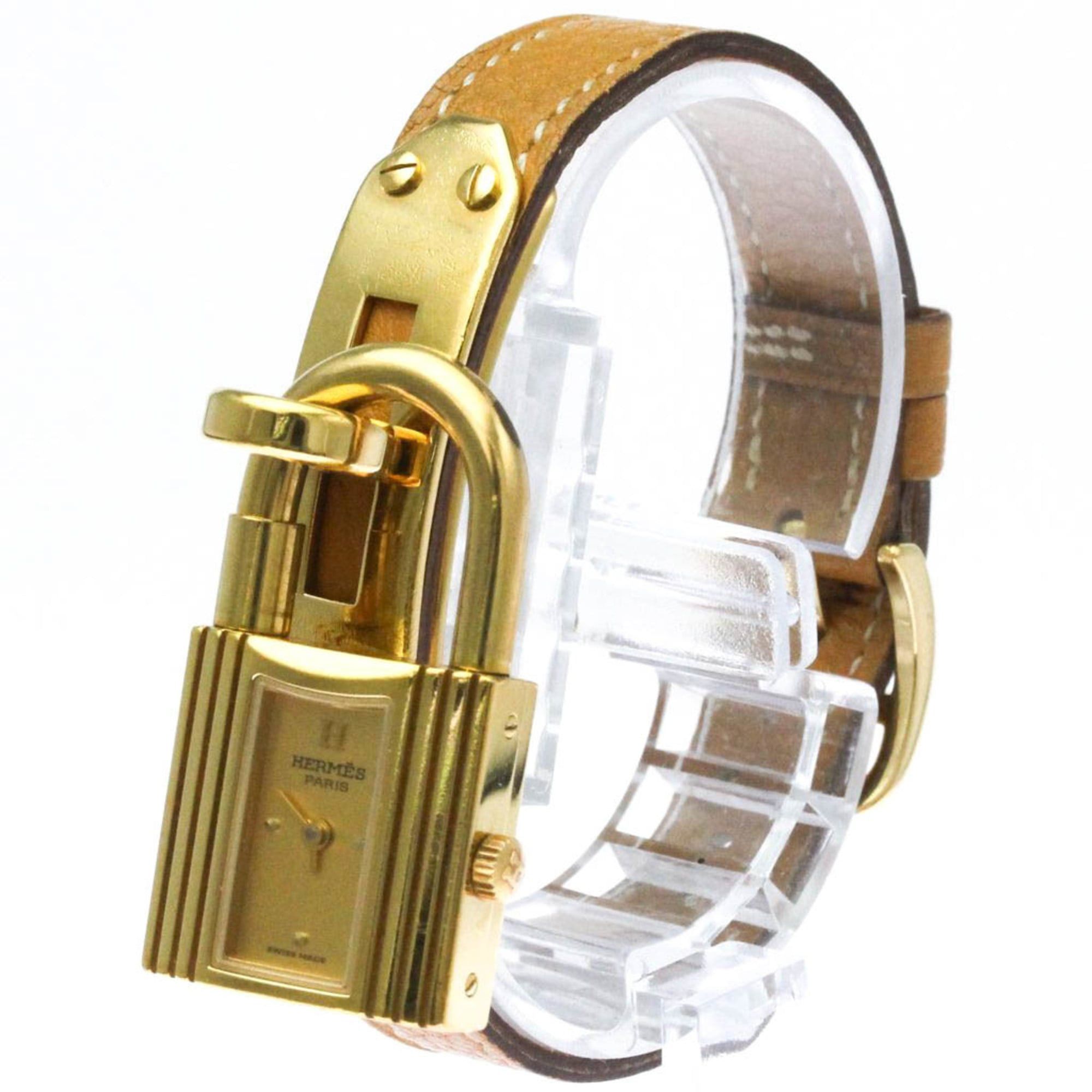 Hermes HERMES Kelly Watch Gold Plated Leather Quartz Ladies Watch Size ONE SIZE - 1 Thumbnail