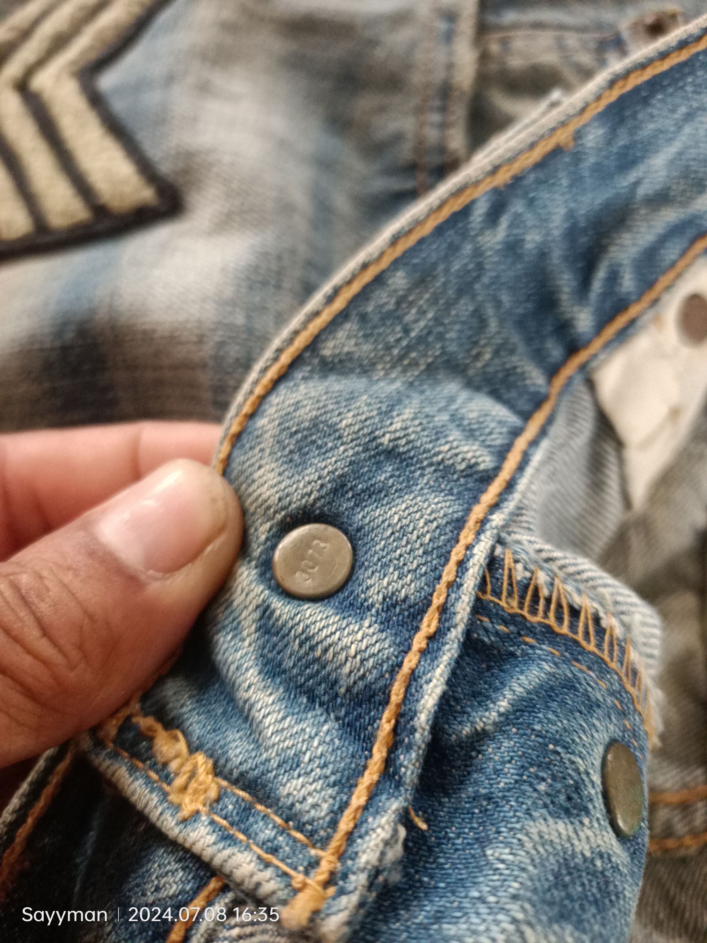 Levi's × Vintage VINTAGE LEVIS 501 DISTRESSED JEANS Size US 30 / EU 46 - 6 Thumbnail