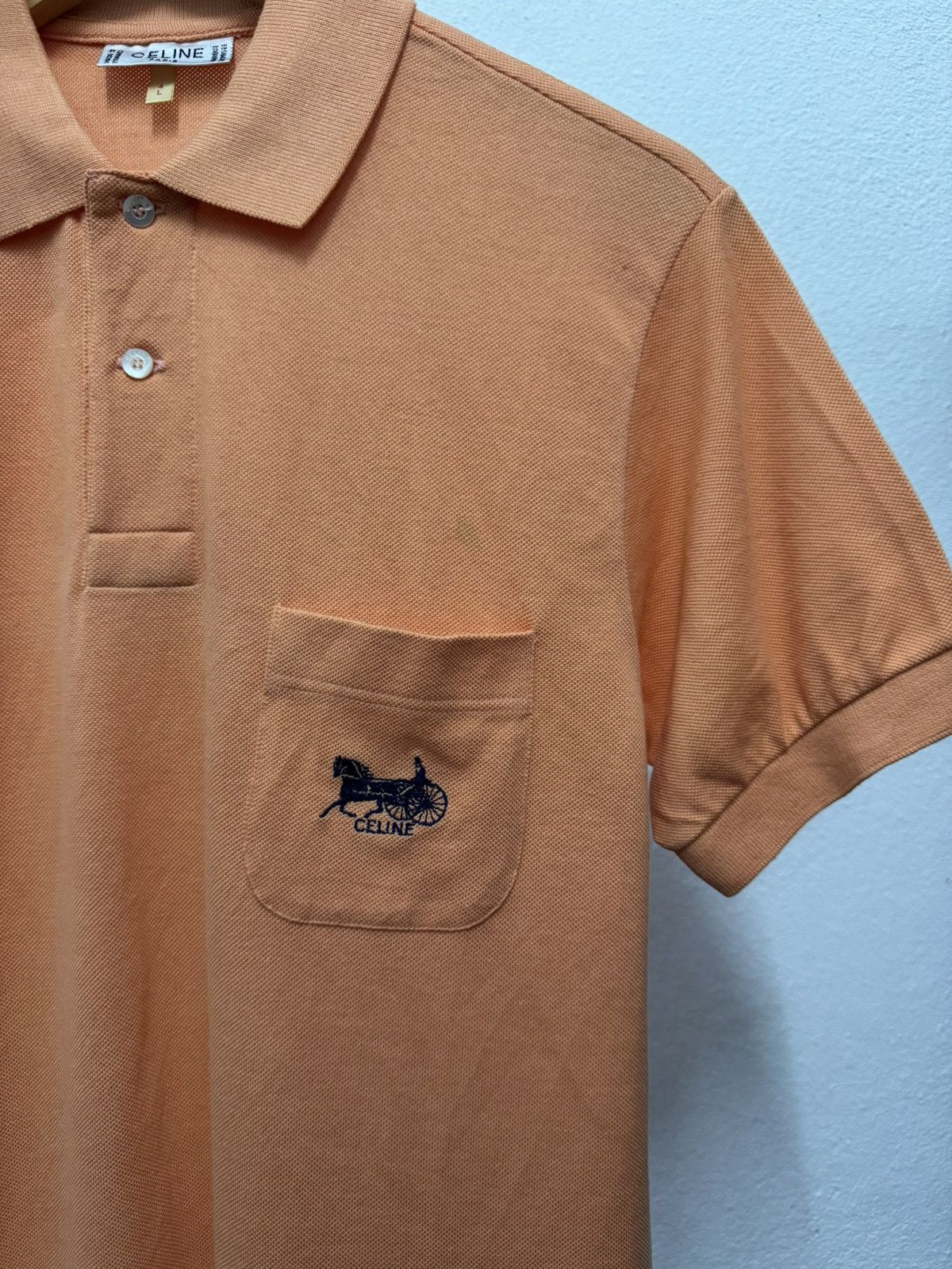 Celine Vintage Celine Embroidery Polos Tee Size US L / EU 52-54 / 3 - 2 Thumbnail