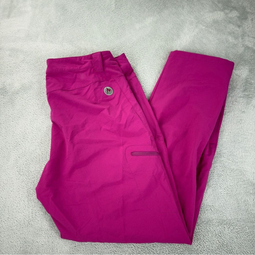 Marmot Marmot Women sz 14 (XXL) Pink Wide Leg Snowboard Ski Pants Size 35" - 1 Thumbnail
