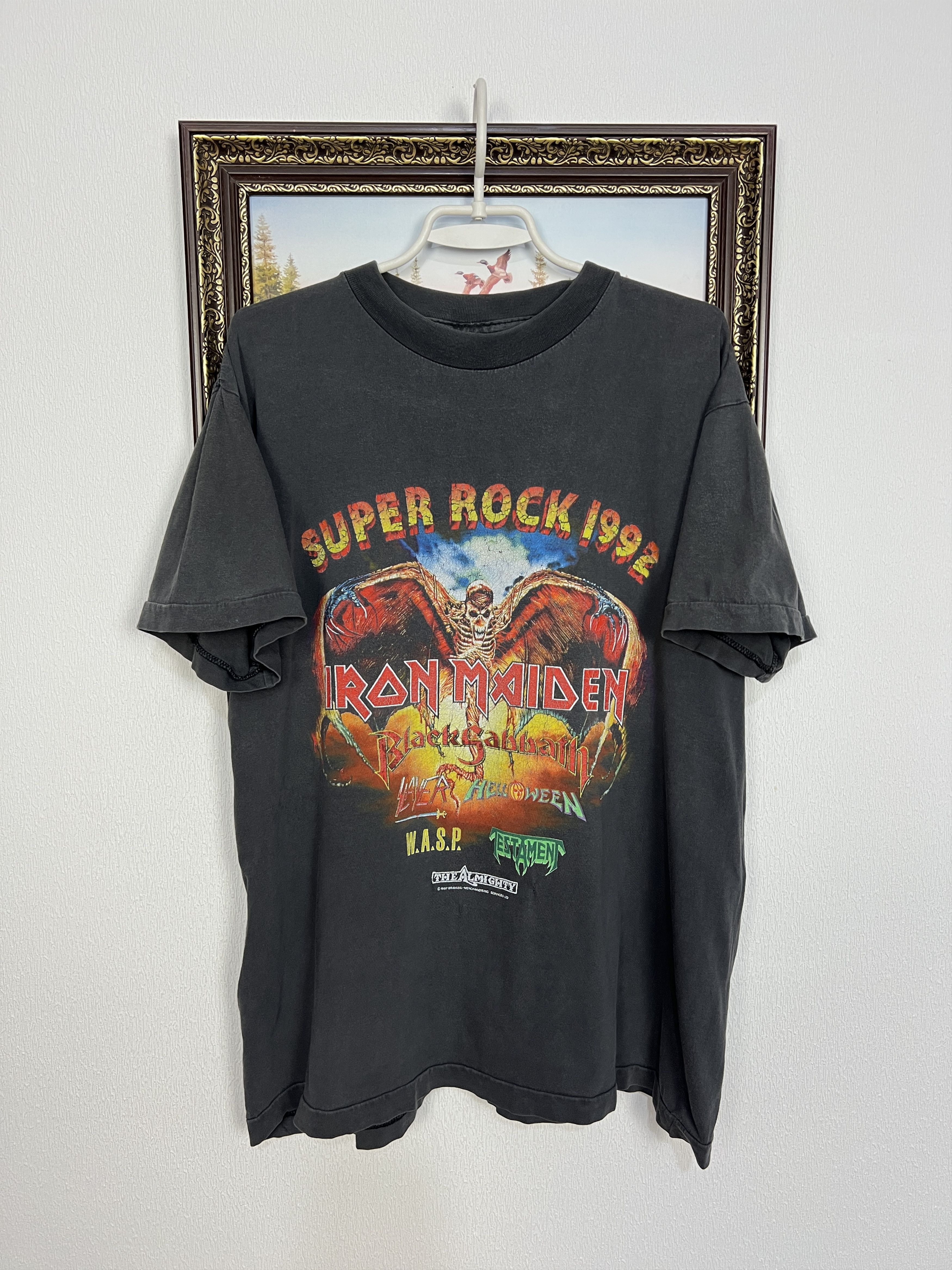 Vintage Vintage Super Rock Shirt Iron Maiden Sabbath Ozzy Tee Shirt Size US L / EU 52-54 / 3 - 1 Thumbnail
