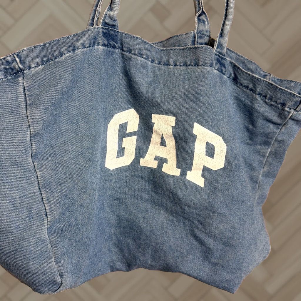 Gap Gap Logo blue Denim Tote Bag Shirt? Size ONE SIZE - 1 Thumbnail