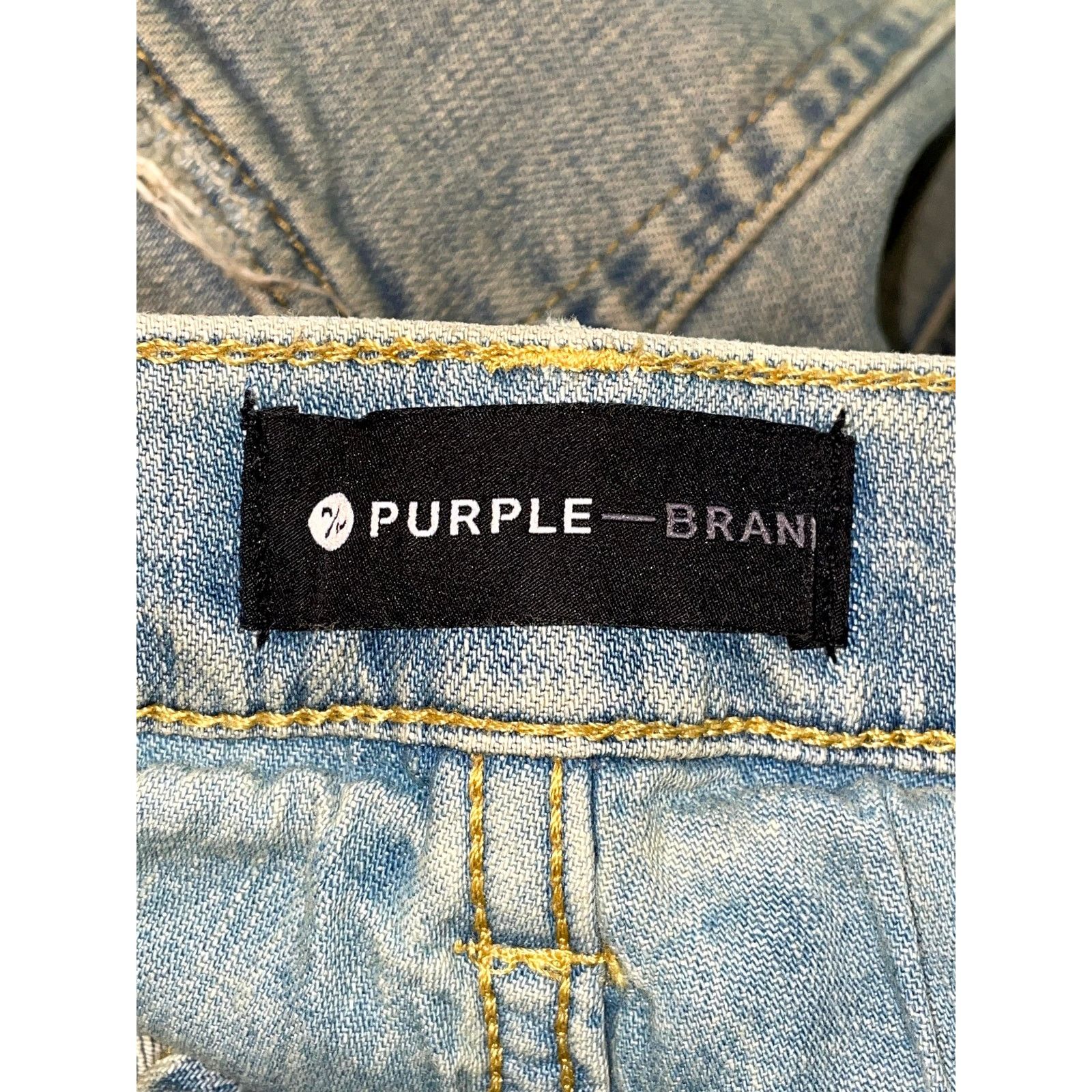 Purple Brand Purple Brand Wax Light Wash Jeans Size US 36 / EU 52 - 4 Thumbnail