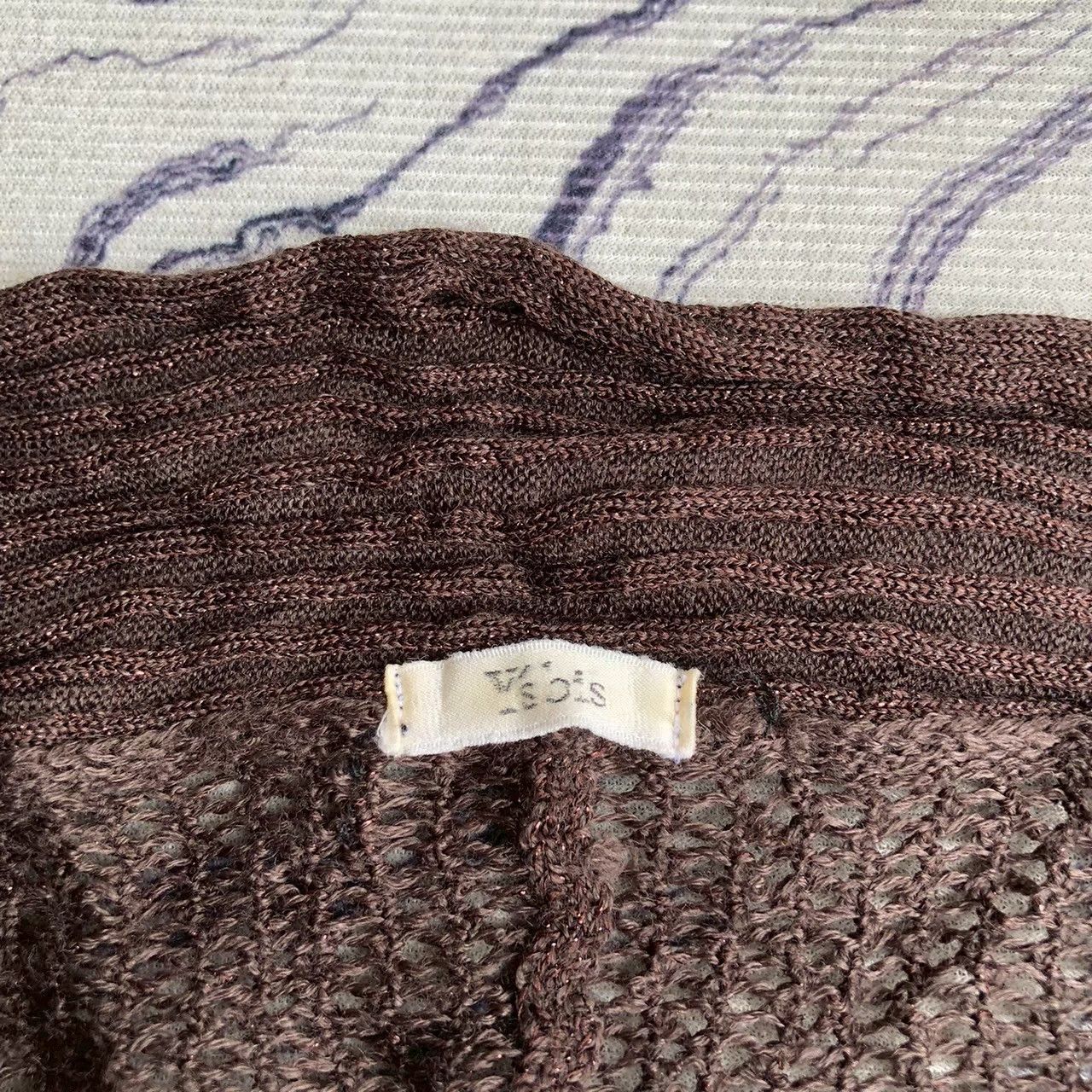 Y's Y’s bis Yohji Yamamoto Brown Knit Vintage Cardigan Size M / US 6-8 / IT 42-44 - 6 Thumbnail