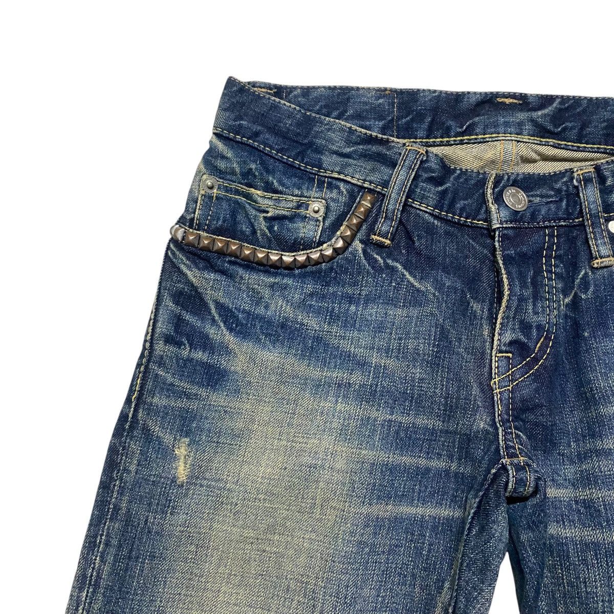 Hysteric Glamour Hysteric Glamour Rusty Distressed Denim Jeans Studded Size US 26 / EU 42 - 4 Thumbnail