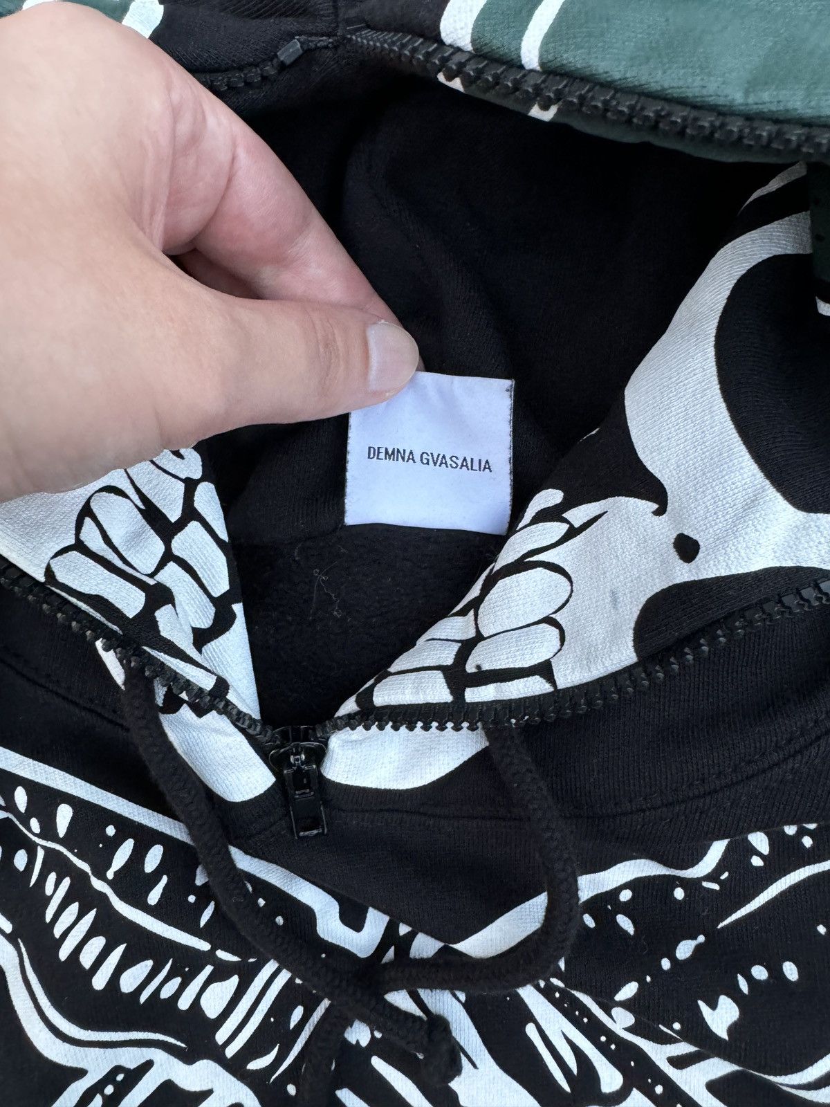 Vetements Vetements SS19 Marine Skull Soldier Gimp Hoodie Sz. S Size US S / EU 44-46 / 1 - 8 Thumbnail