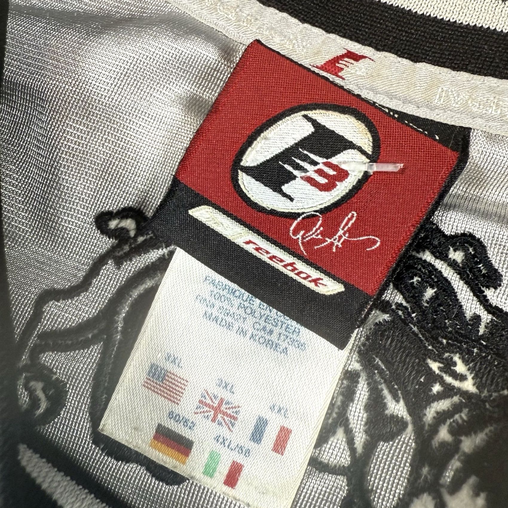 Reebok VINTAGE Reebok I3 Shirt Jersey XL Black Mens Hip Hop 2000s NBA Football Size US XL / EU 56 / 4 - 6 Thumbnail