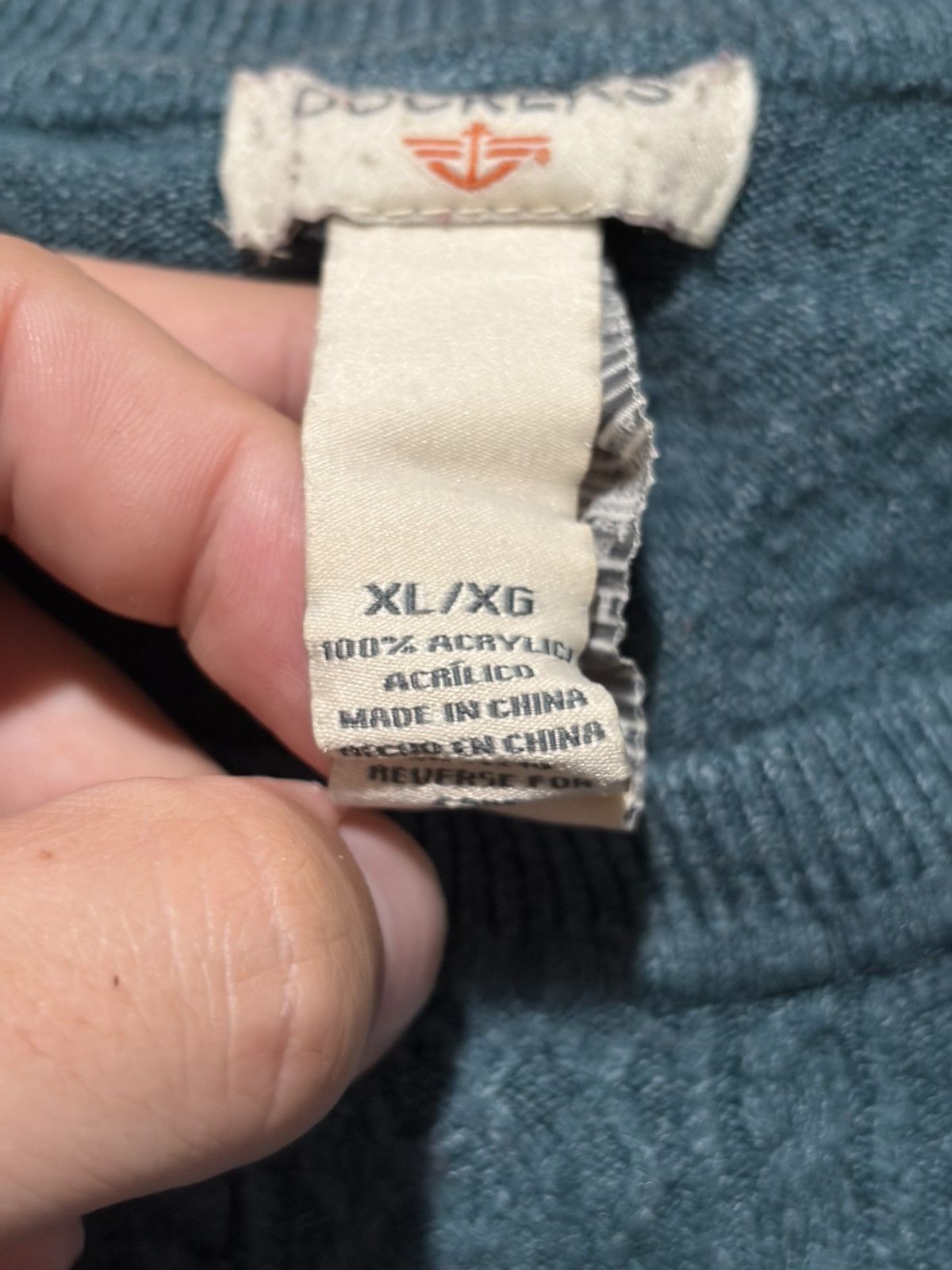 Dockers Dockers Sweater Cable Knit Crewneck Pullover Acrylic Casual Size US XL / EU 56 / 4 - 5 Thumbnail