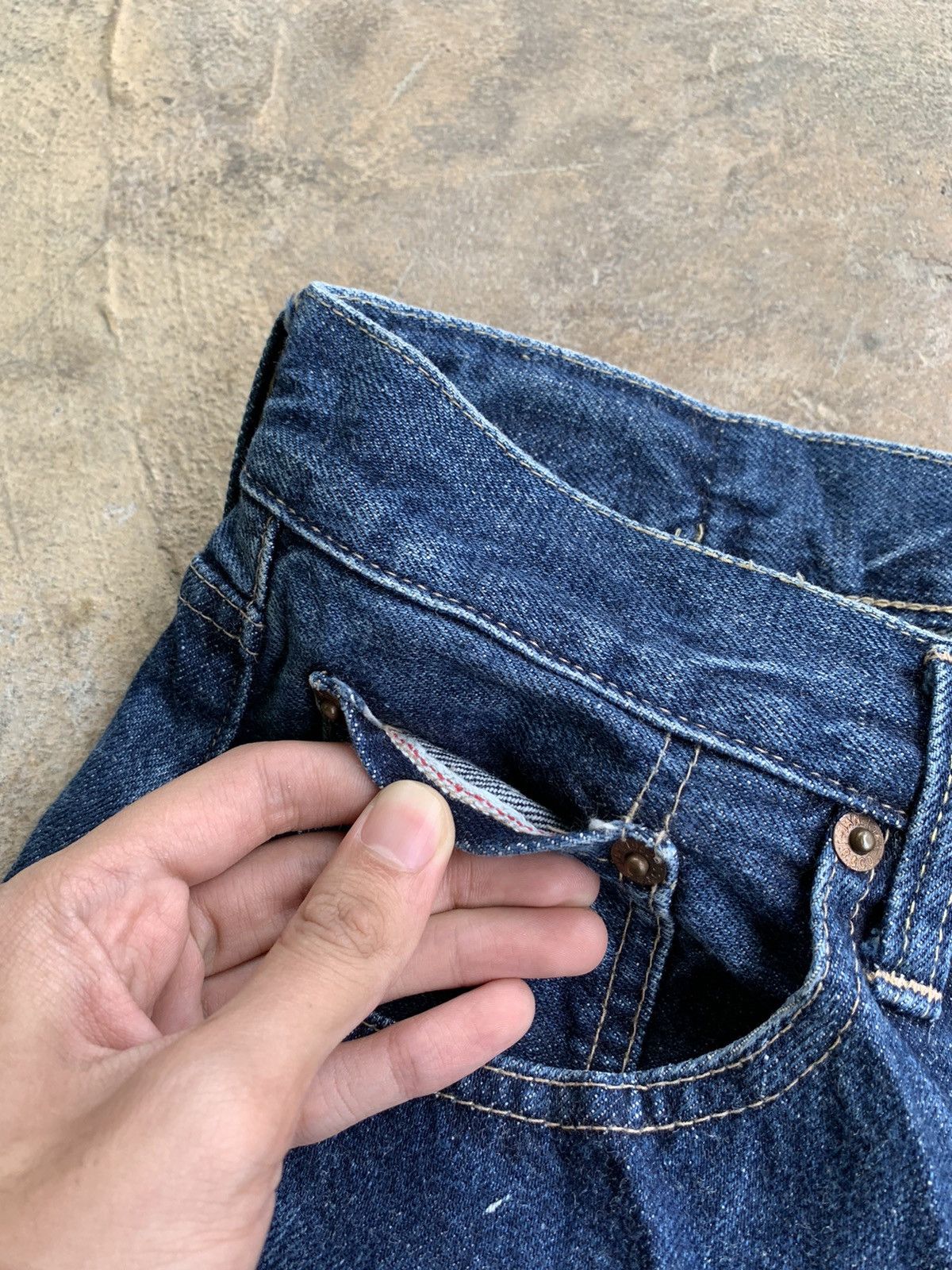 Japanese Brand × Johnbull Rare🔥 Johnbull Redline Selvedge Denim Size US 29 - 16 Thumbnail
