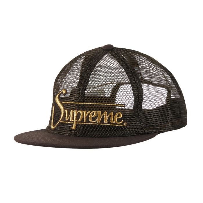 Supreme Supreme Mesh 6-Panel Brown | Grailed