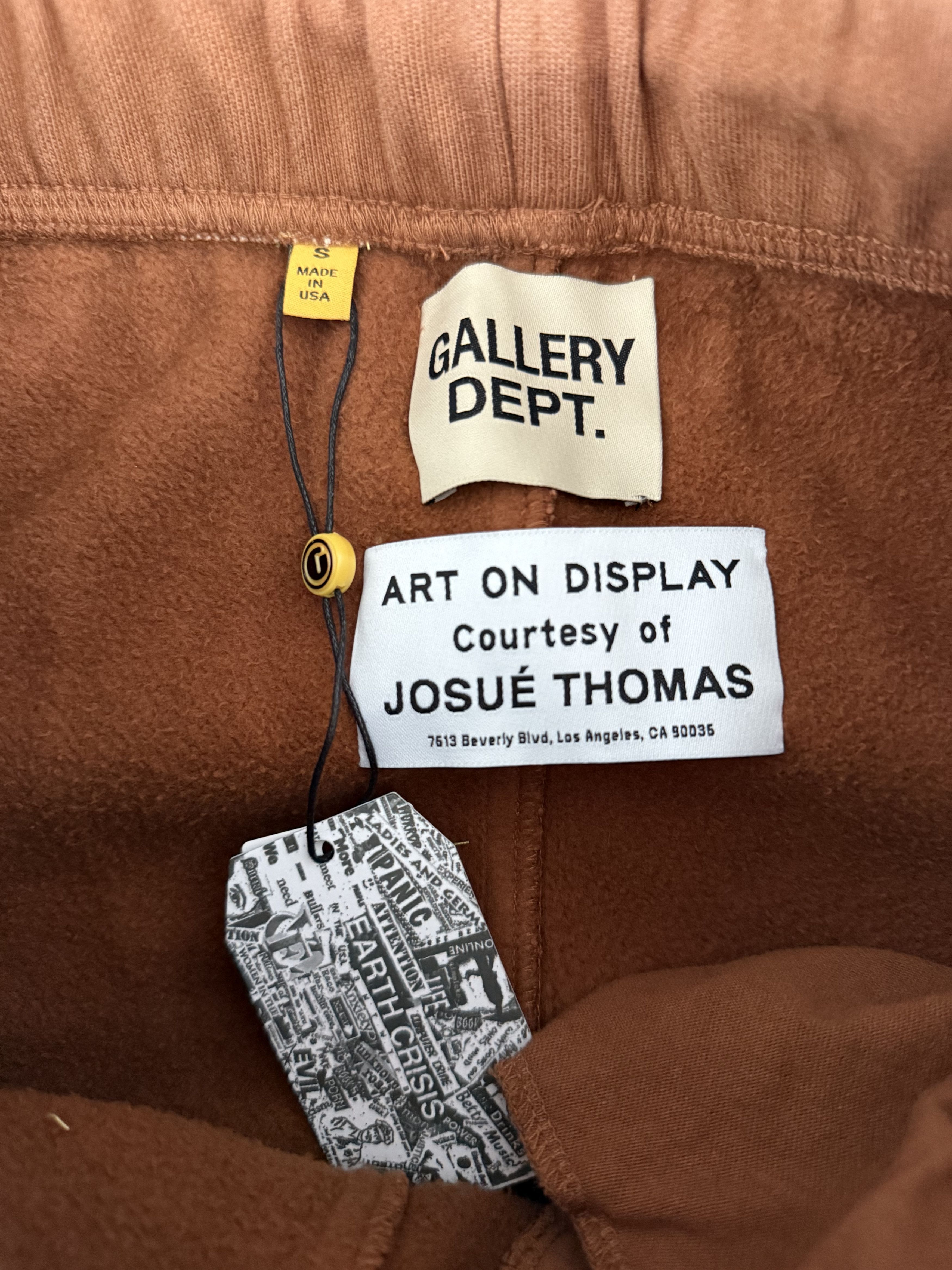 Gallery Dept. Gallery Dept Brown & Black Dept Logo Sweatpants Size US 38 / EU 54 - 3 Thumbnail