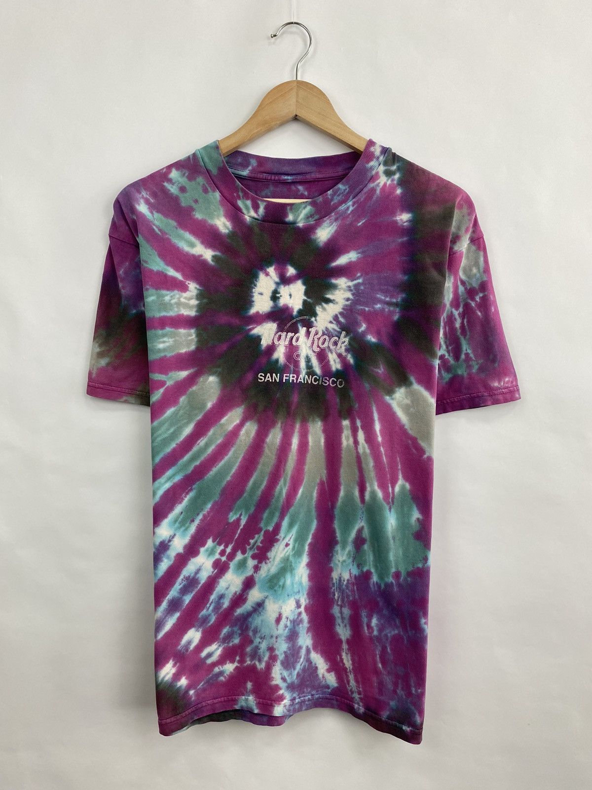 Hard Rock Cafe 🇺🇸 Vintage 90s Hard Rock Cafe San Francisco Tie Dye T-Shirt Size US L / EU 52-54 / 3 - 2 Thumbnail